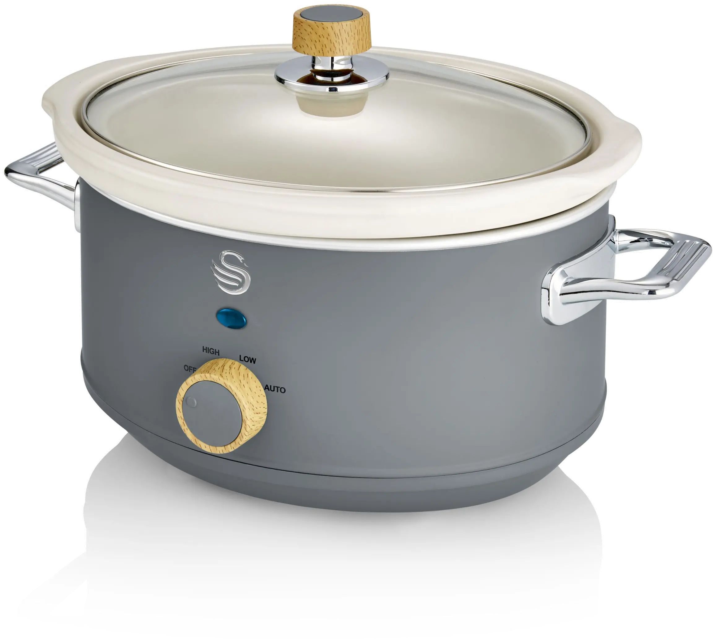 Swan Nordic 3.5L Slow Cooker - Gray-3