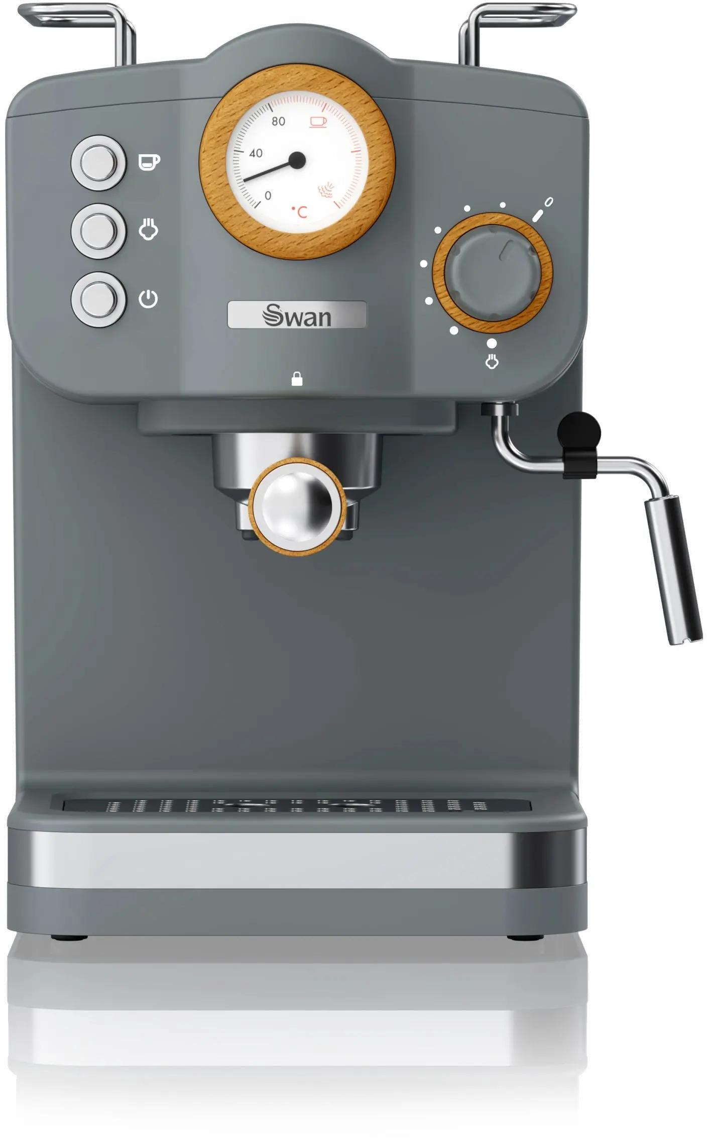 Swan Nordic Pump Espresso Coffee Machine - Gray-1