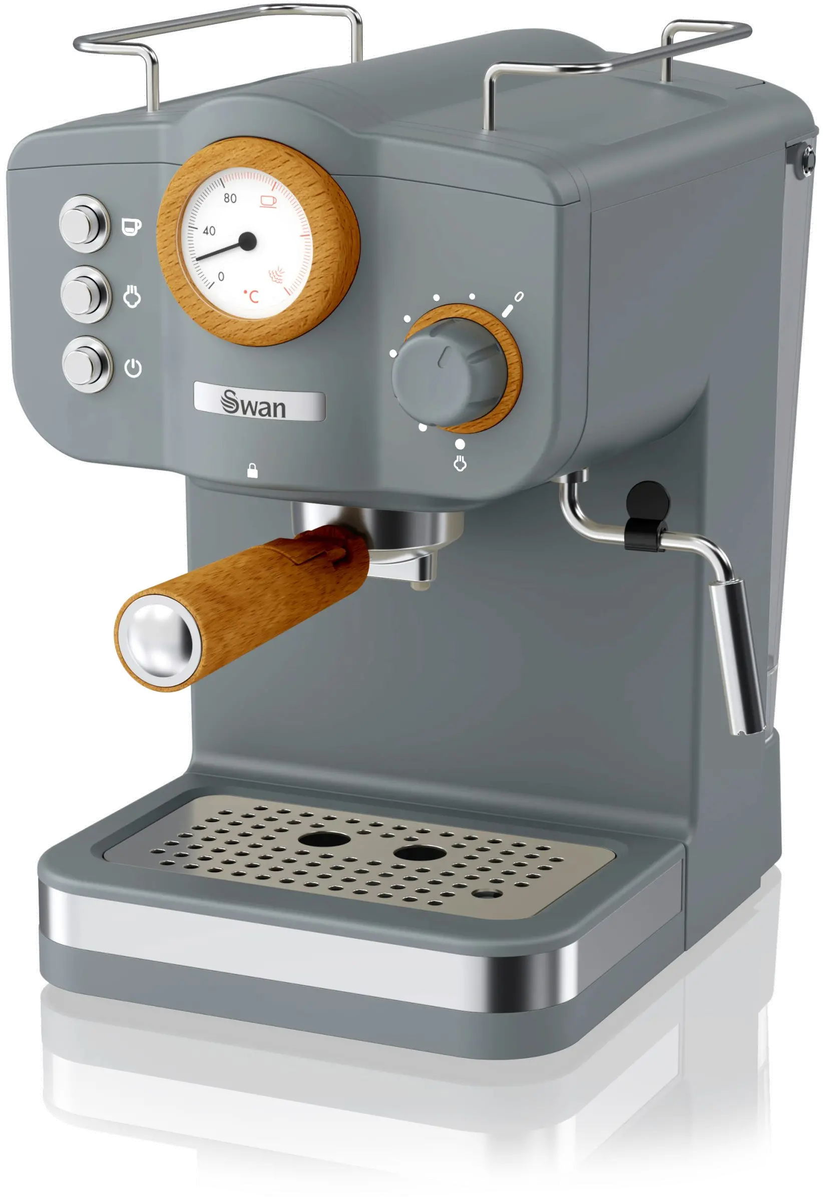 Swan Nordic Pump Espresso Coffee Machine - Gray-3