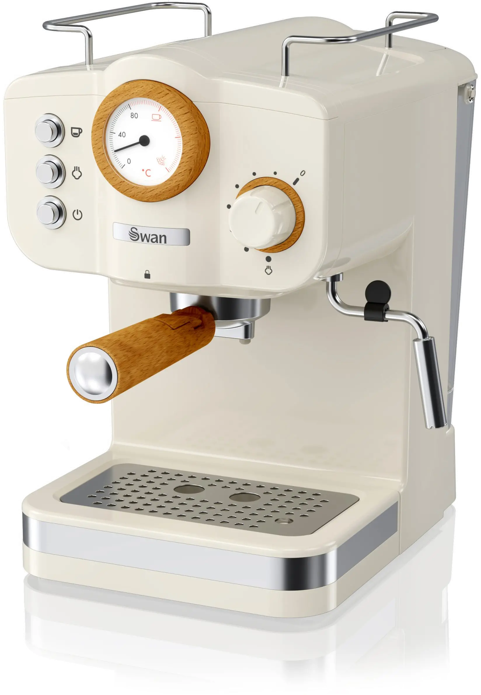 Swan Nordic Pump Espresso Coffee Machine - White-3