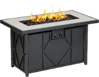 42  Rectangular Table Gas Fire Pit