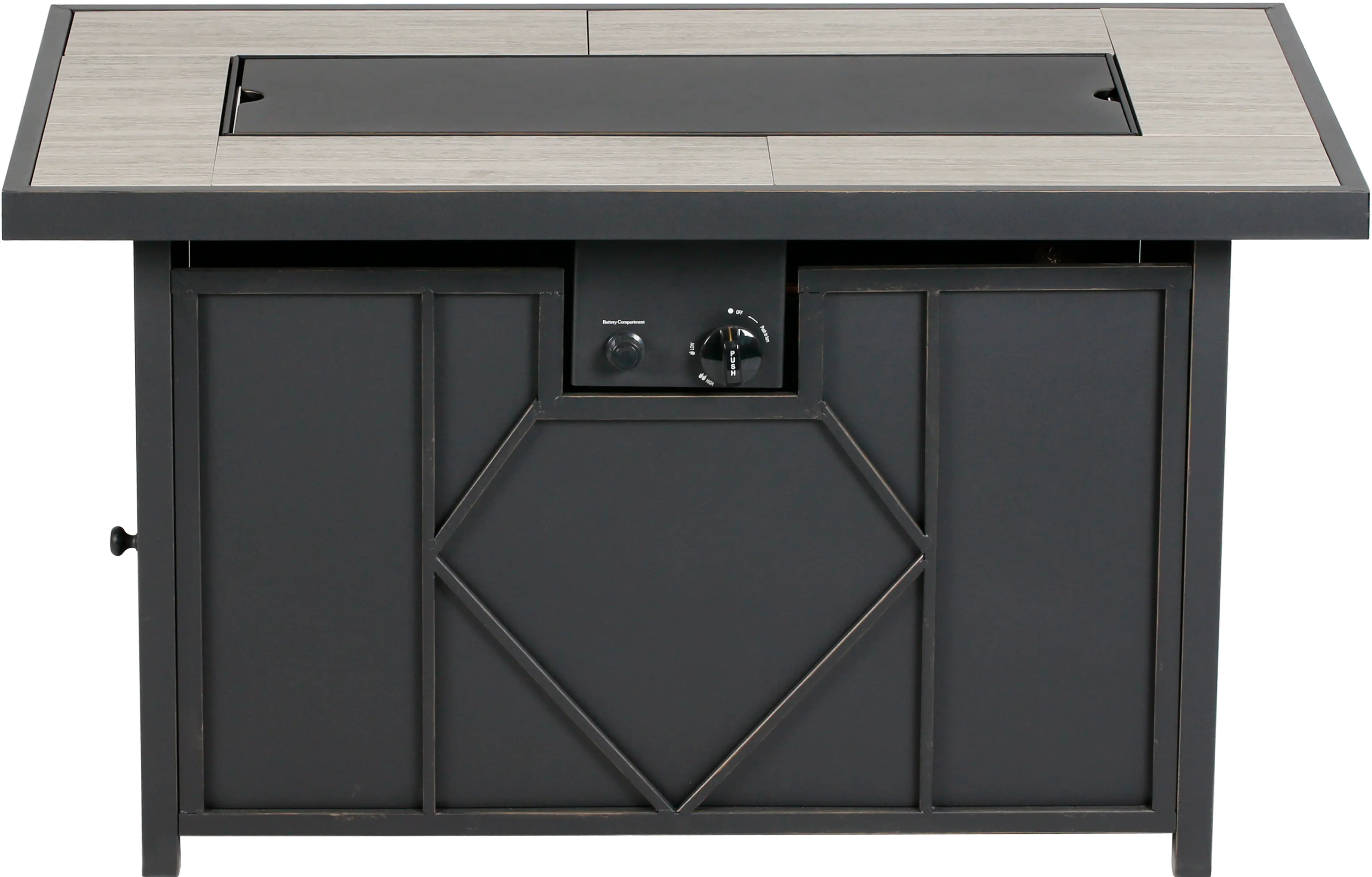 42  Rectangular Table Gas Fire Pit-3