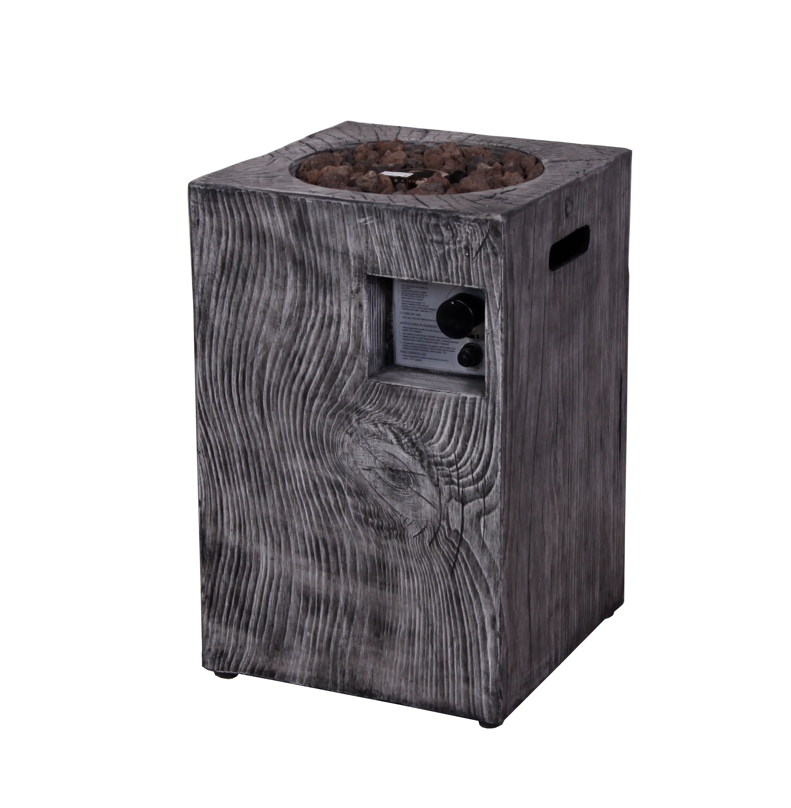 Square Column Gas Fire Pit-4