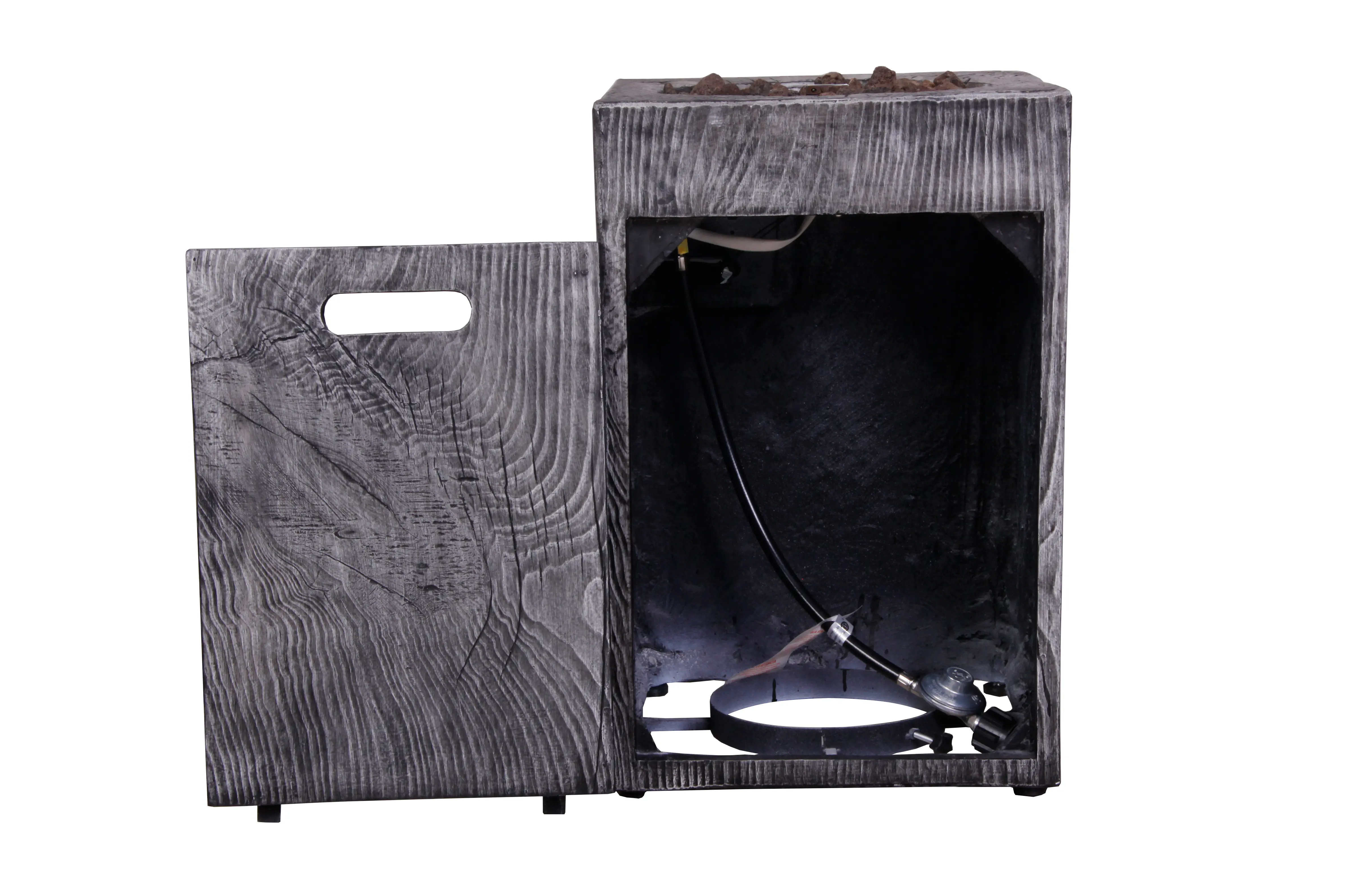 Square Column Gas Fire Pit-6
