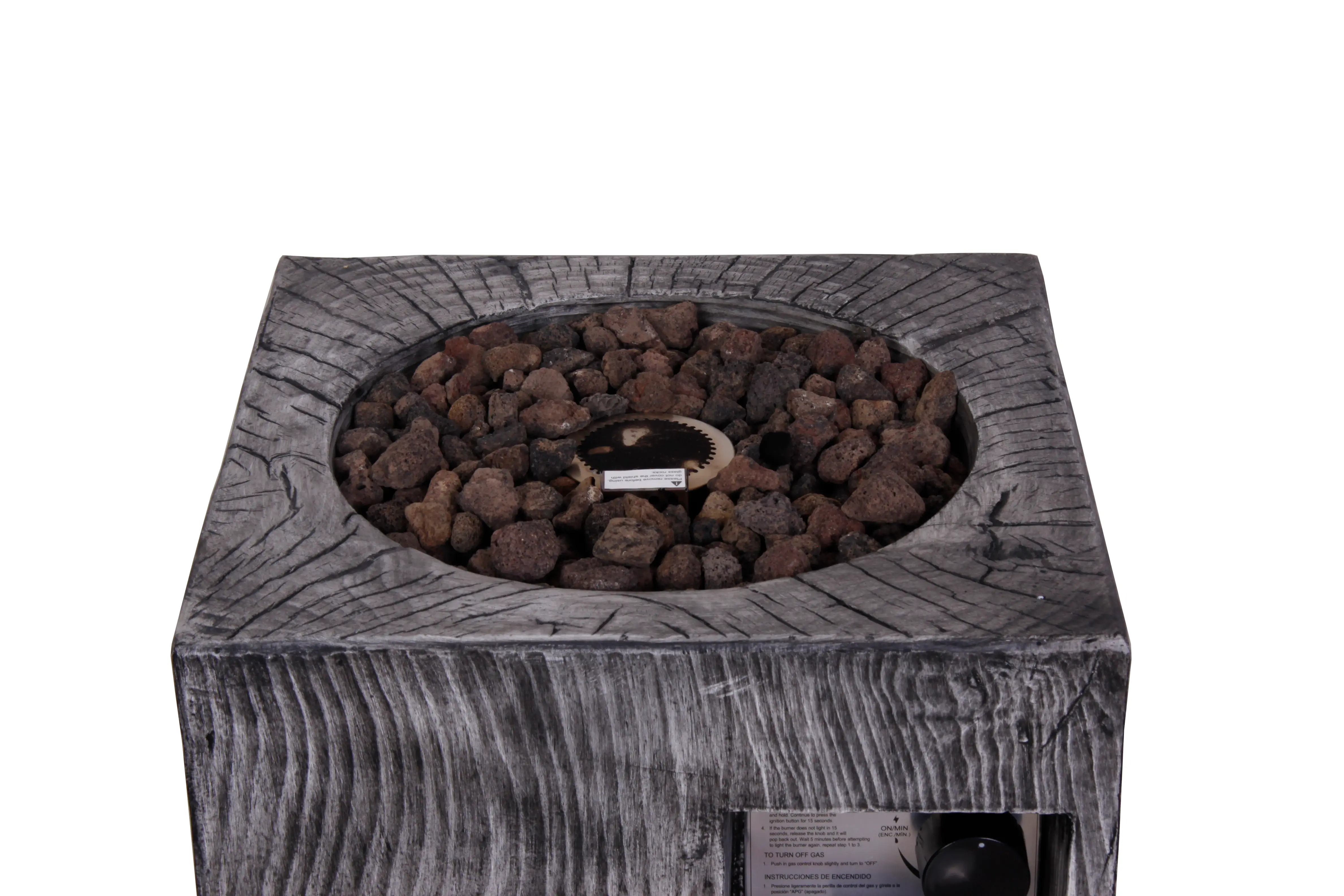 Square Column Gas Fire Pit-7