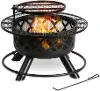 Wood Fire Pit with Grill