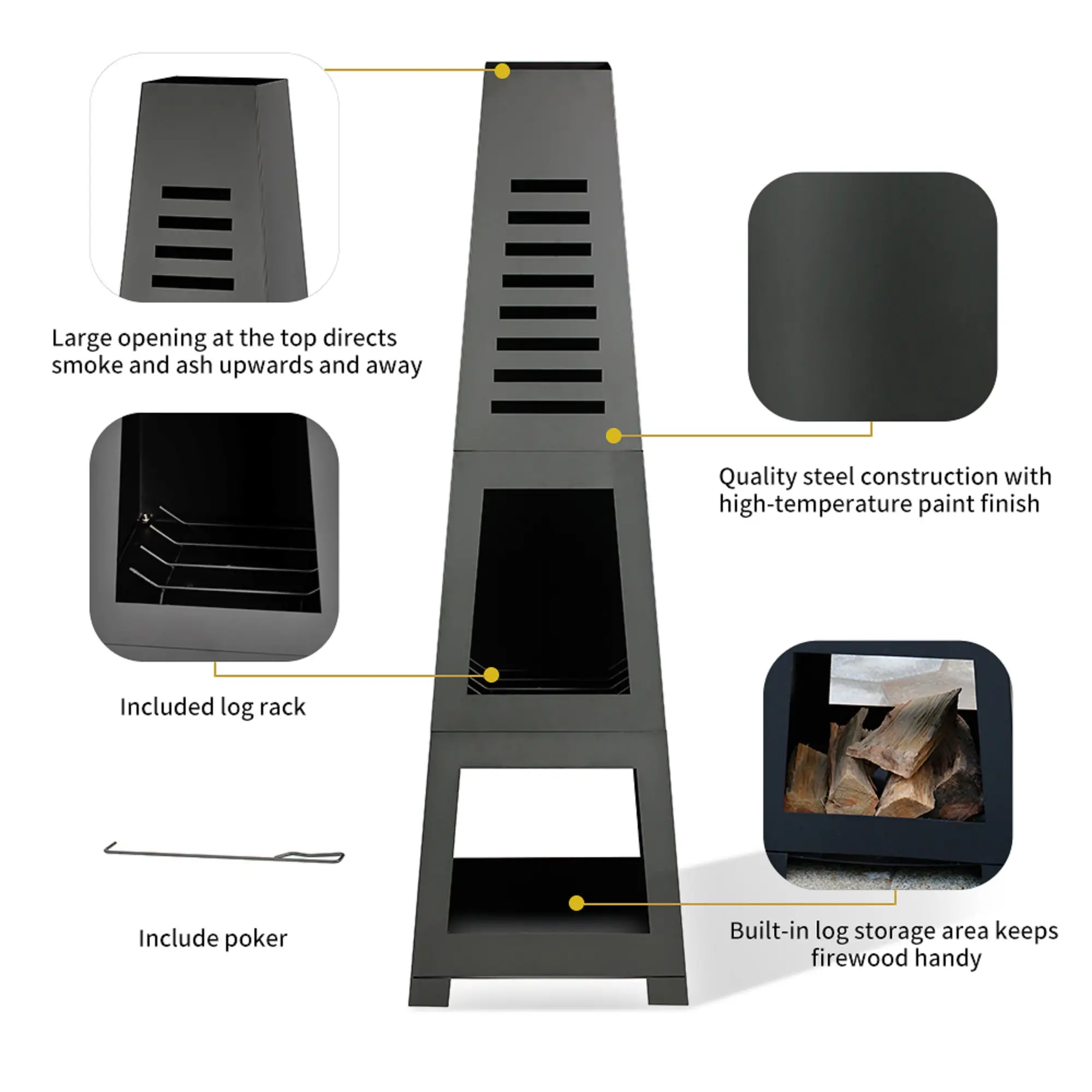 HeatMaxx 59  Steel Chiminea-3