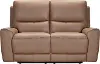 Rangers Brown Power Reclining Loveseat with Power Headrests and Lumbar