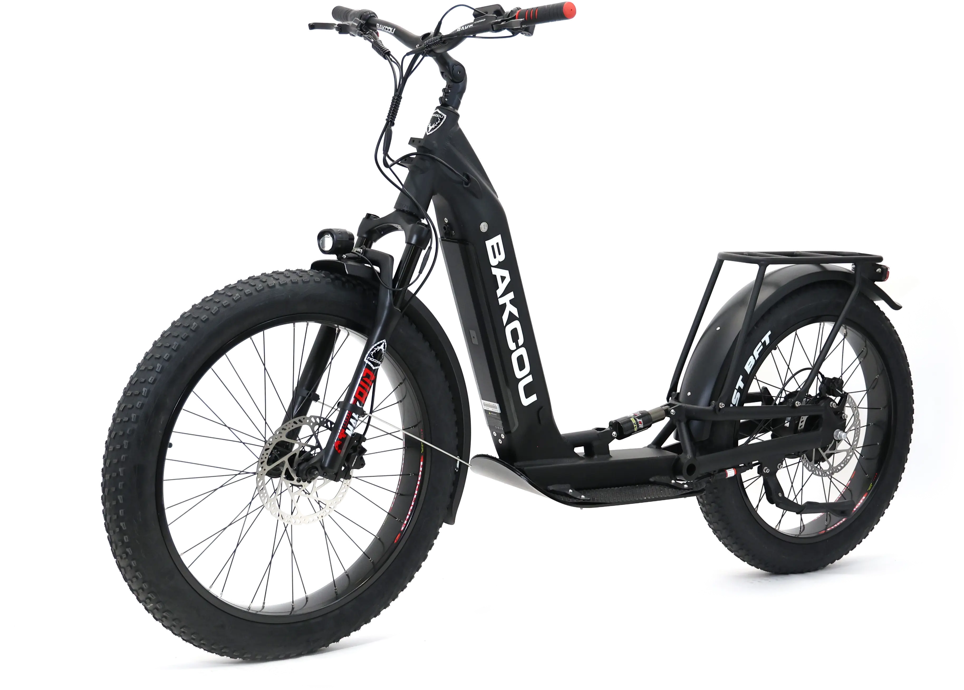 Bakcou Grizzly Electric Scooter - Matte Black-1