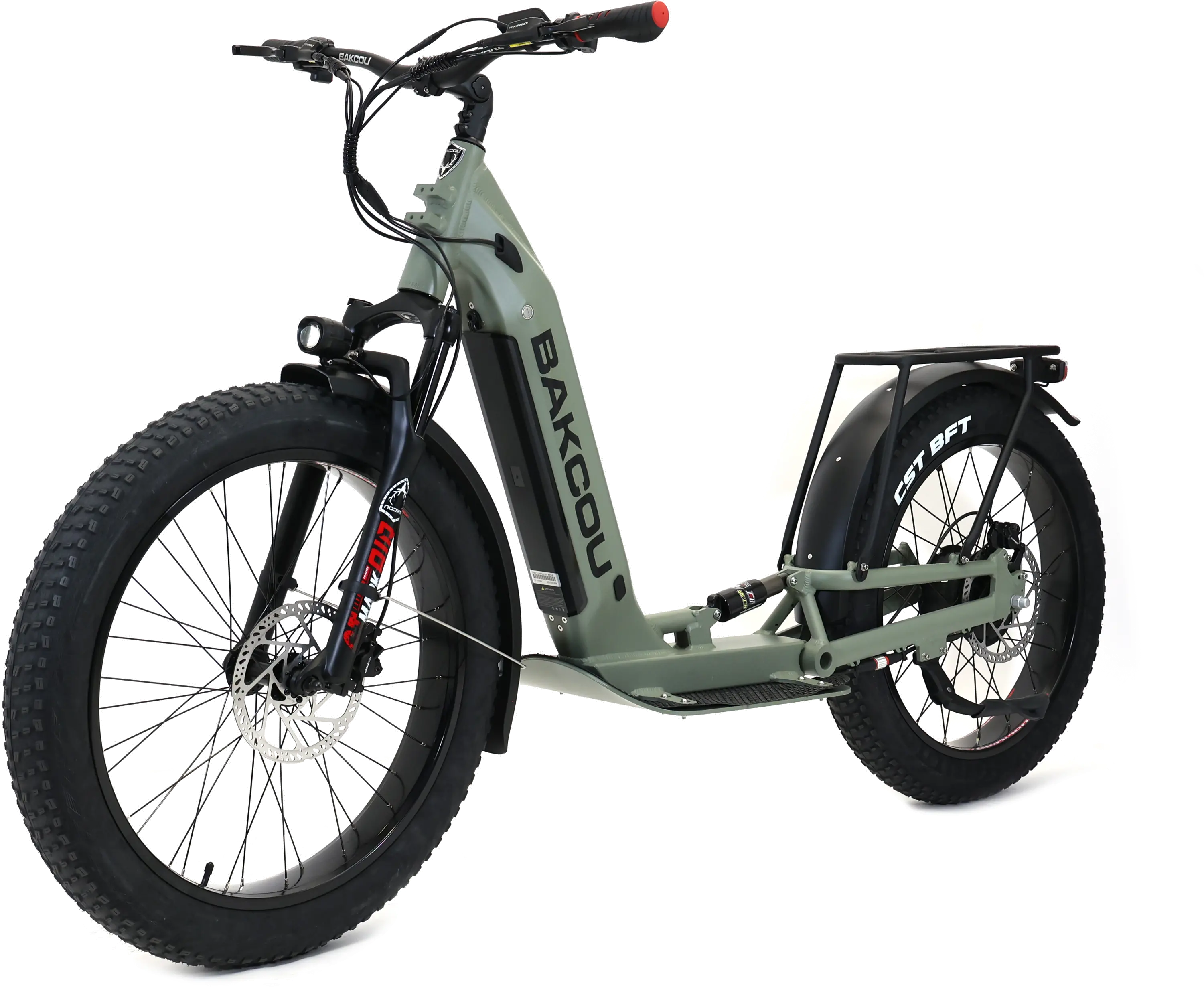 Bakcou Grizzly Electric Scooter - Sage Green-1