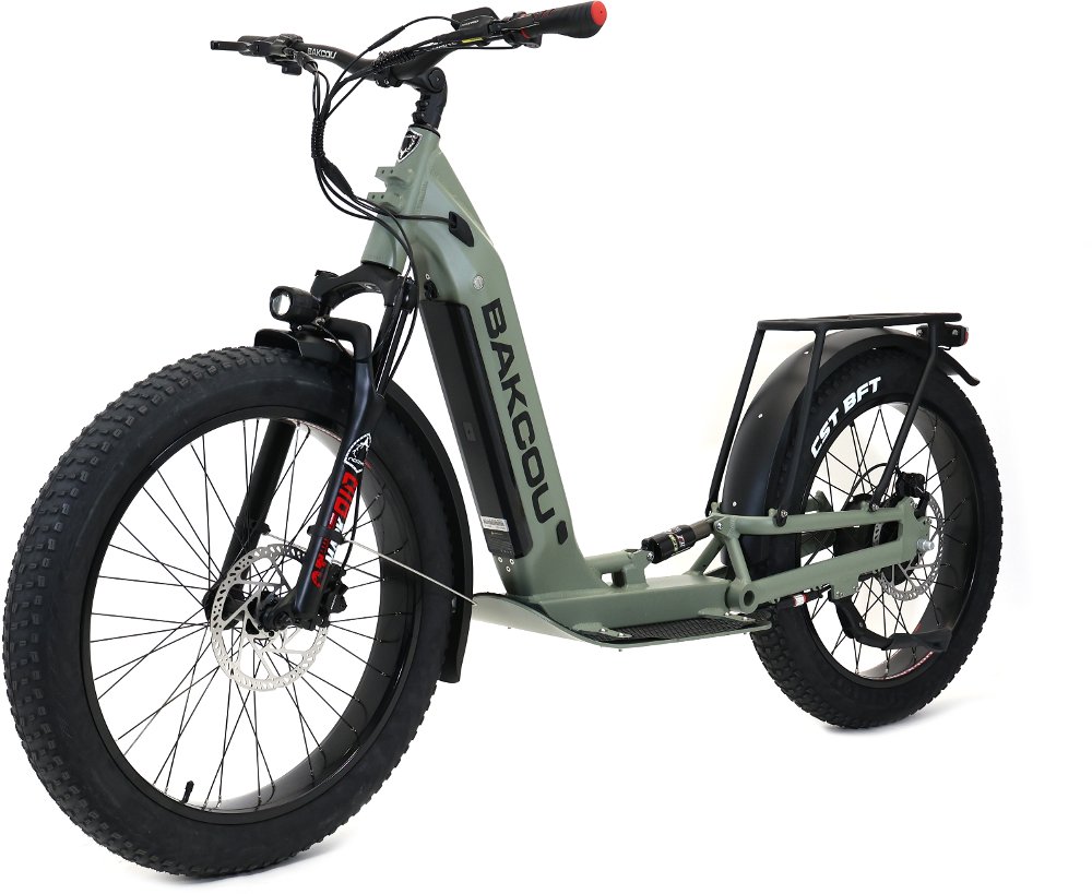 Bakcou Grizzly Electric Scooter - Sage Green