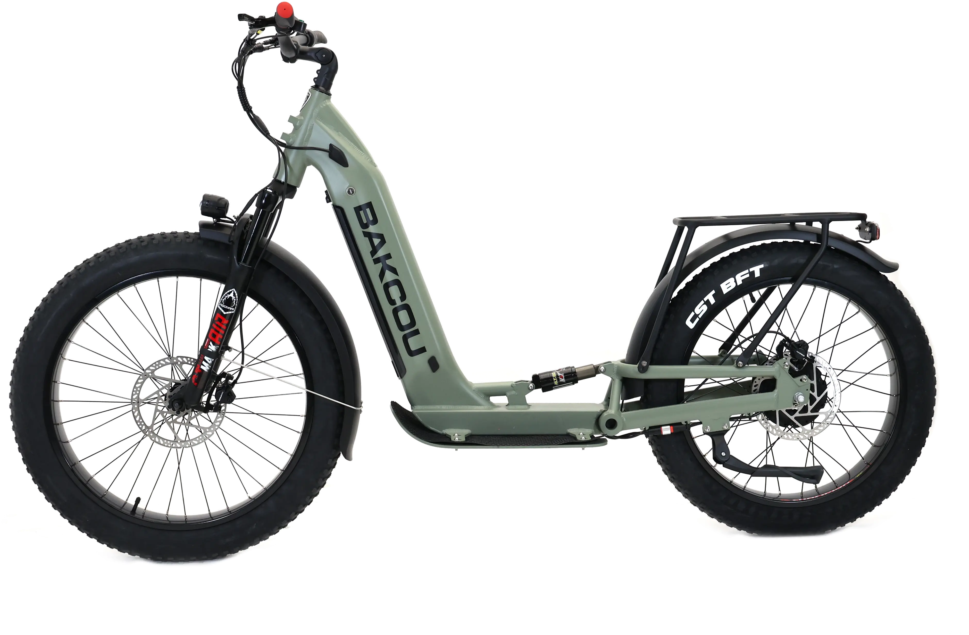 Bakcou Grizzly Electric Scooter - Sage Green-3
