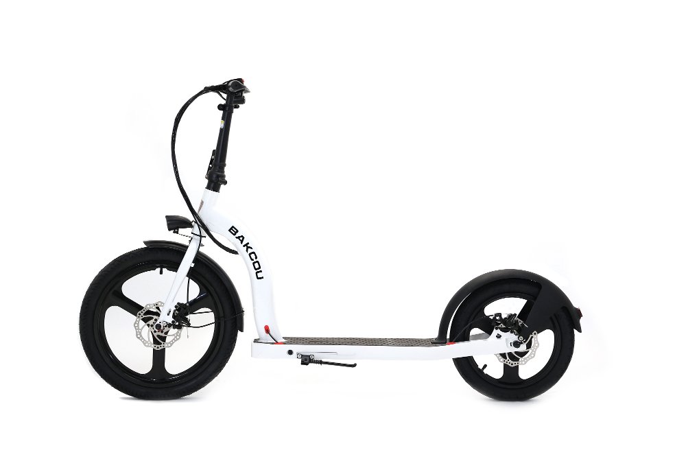 Bakcou Badger Electric Scooter - Gloss White