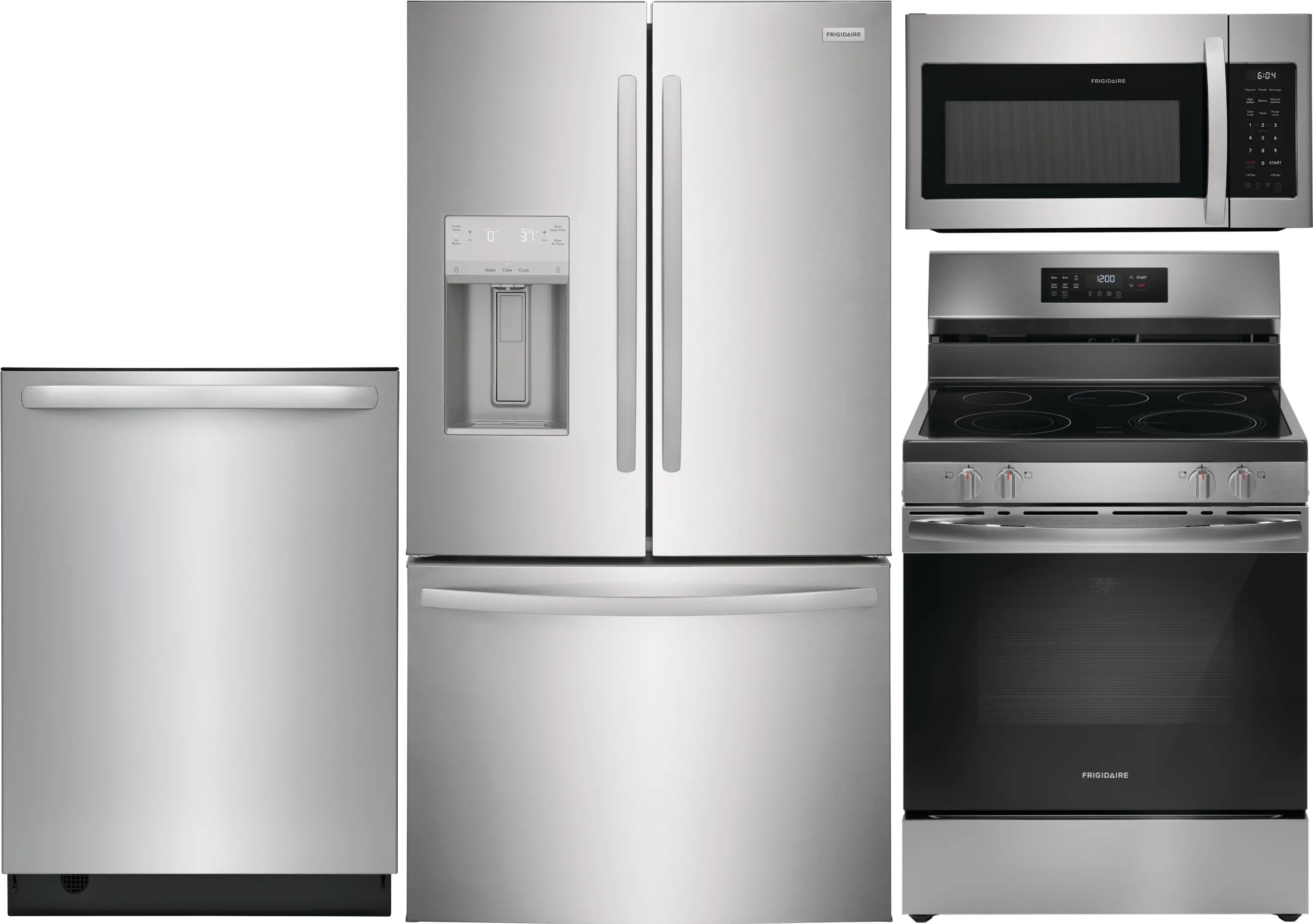 FRG-S/S-2823-ELEPKG Frigidaire 4 Piece Electric Kitchen Appliance Package - Stainless Steel-1