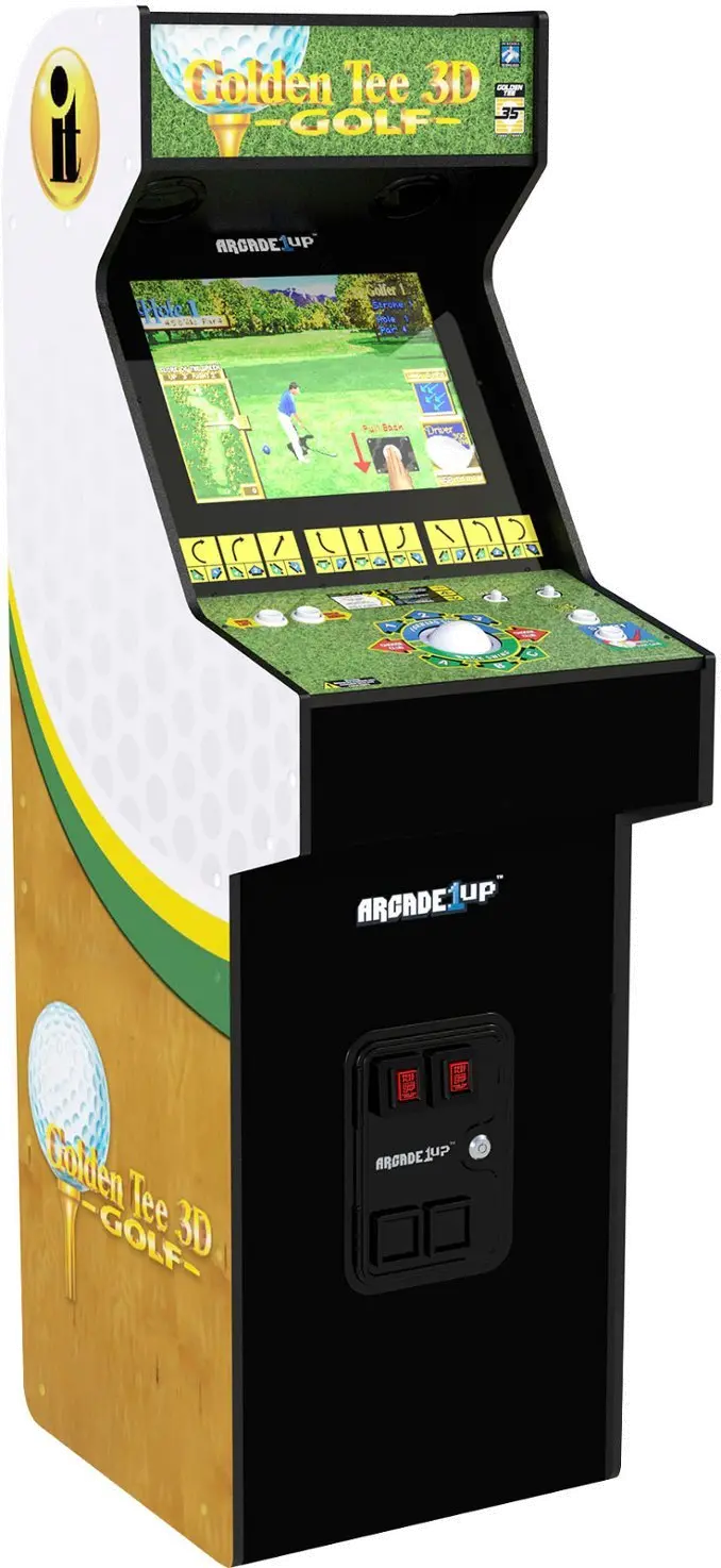 GLD-A-400311 Arcade1Up Golden Tee 3D 35th Anniversary Deluxe Arcade Machine-1
