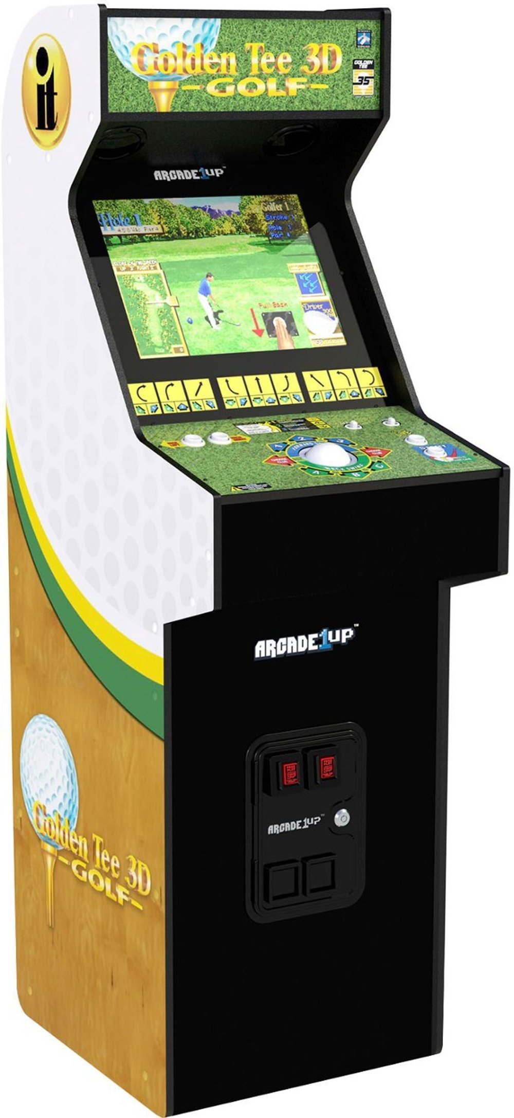 Arcade1Up Golden Tee 3D 35th Anniversary Deluxe Arcade Machine