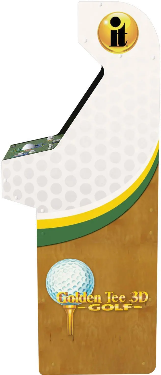 GLD-A-400311 Arcade1Up Golden Tee 3D 35th Anniversary Deluxe Arcade Machine-4