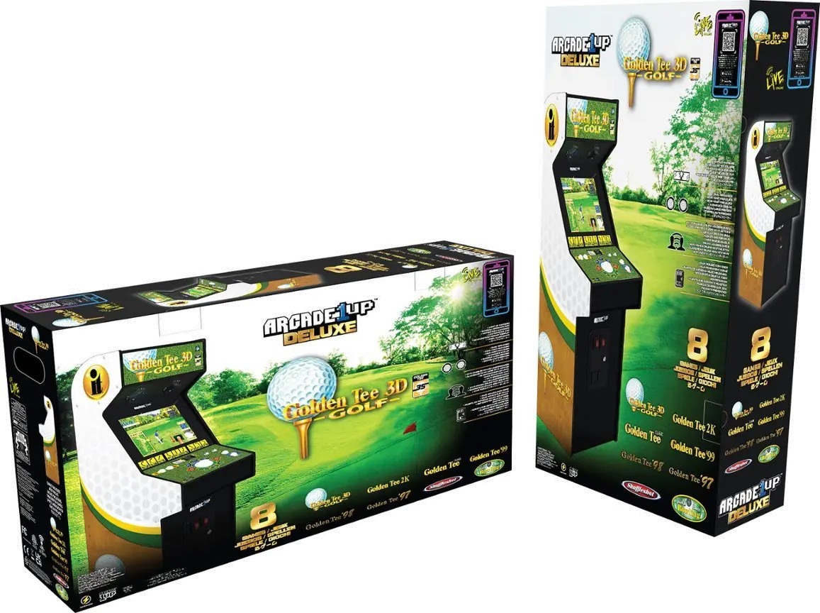 GLD-A-400311 Arcade1Up Golden Tee 3D 35th Anniversary Deluxe Arcade Machine-5