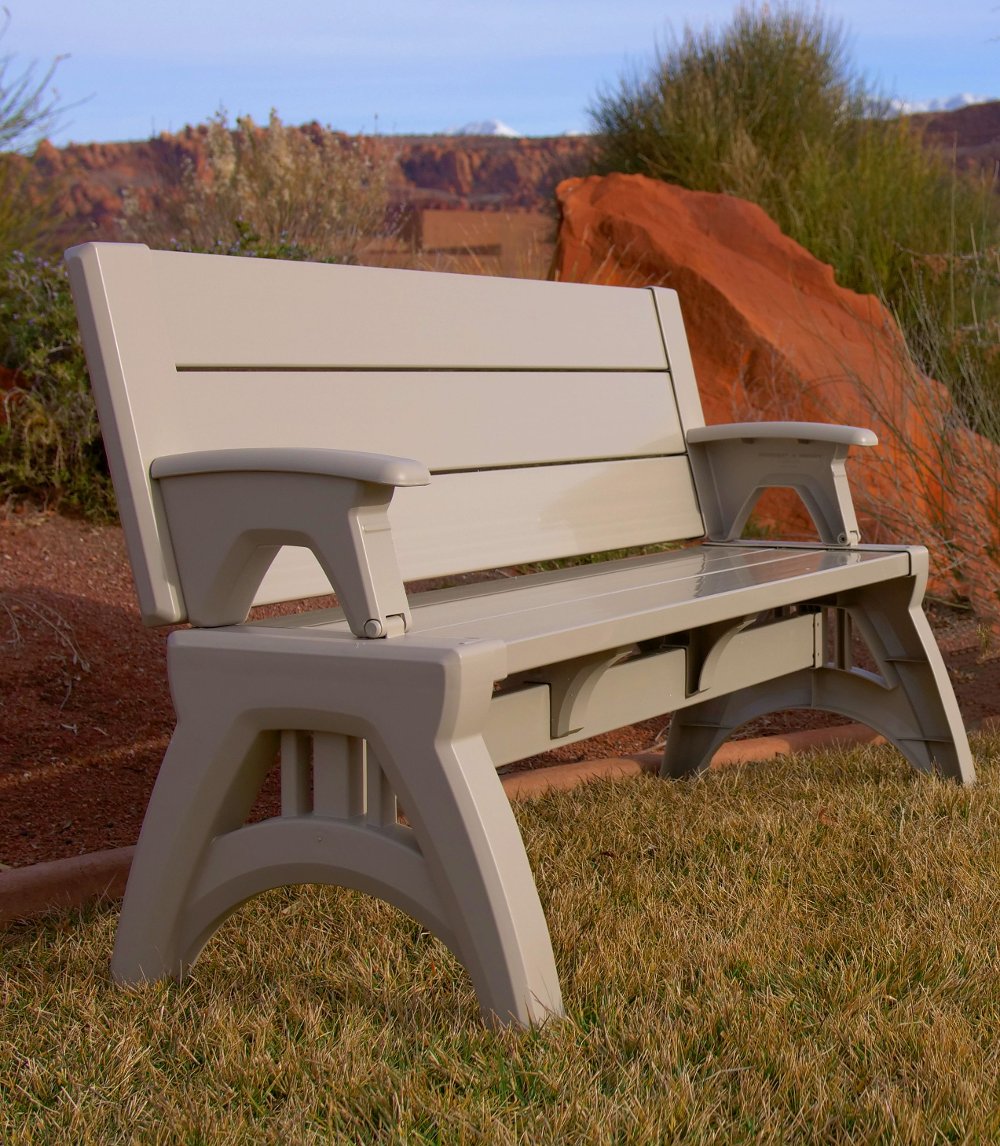 Gen II Indoor-Outdoor Adobe Convertible Bench