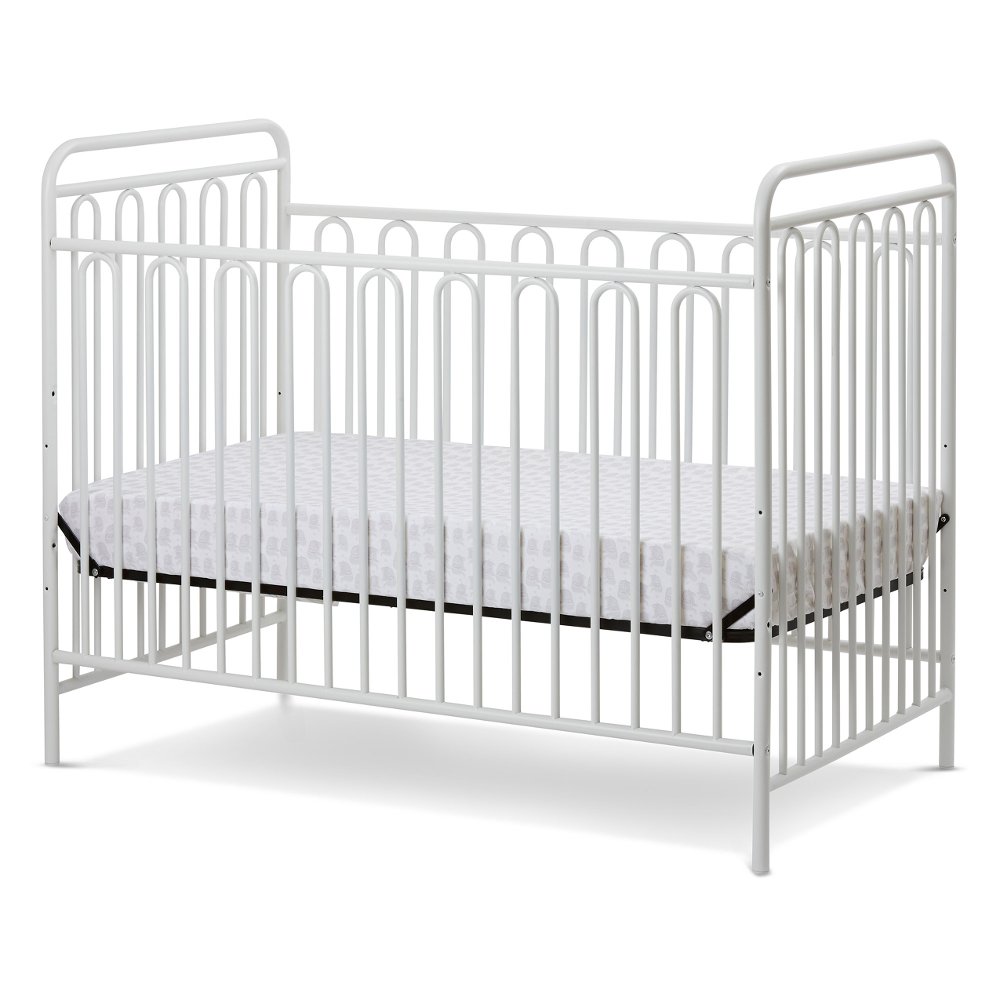 Trinity White Metal 3-in-1 Convertible Crib