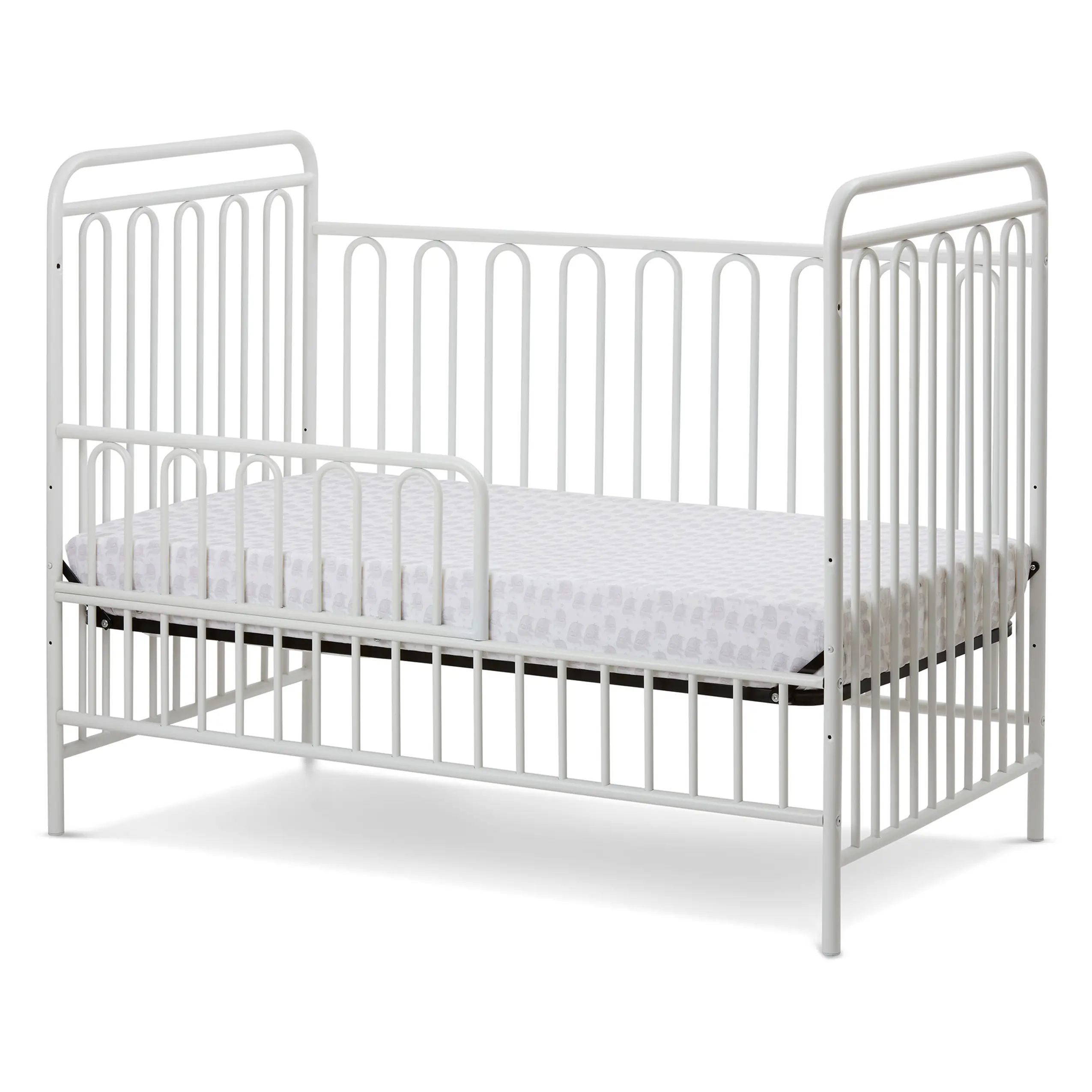 FCS-96091-AW Trinity White Metal 3-in-1 Convertible Crib-3