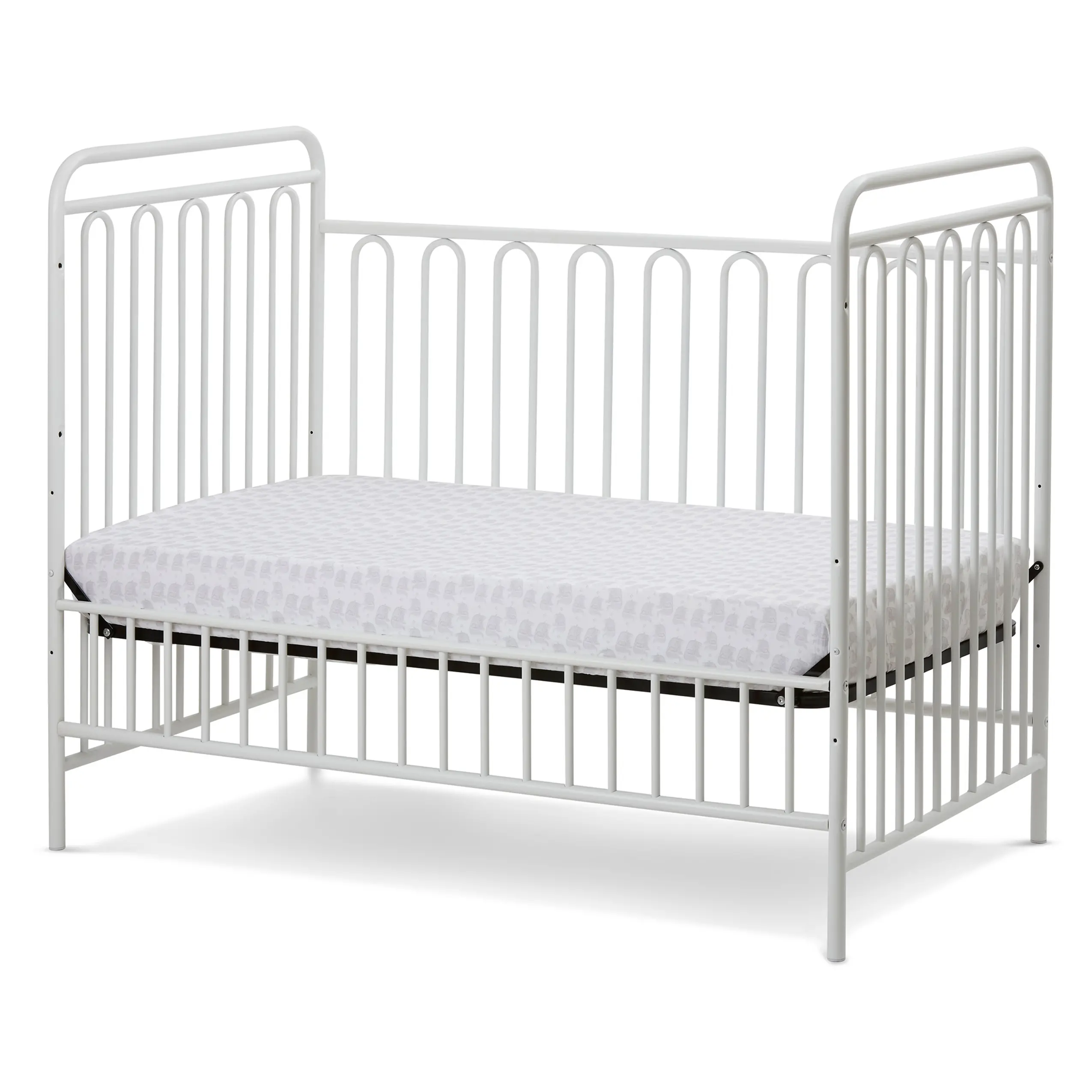 FCS-96091-AW Trinity White Metal 3-in-1 Convertible Crib-4
