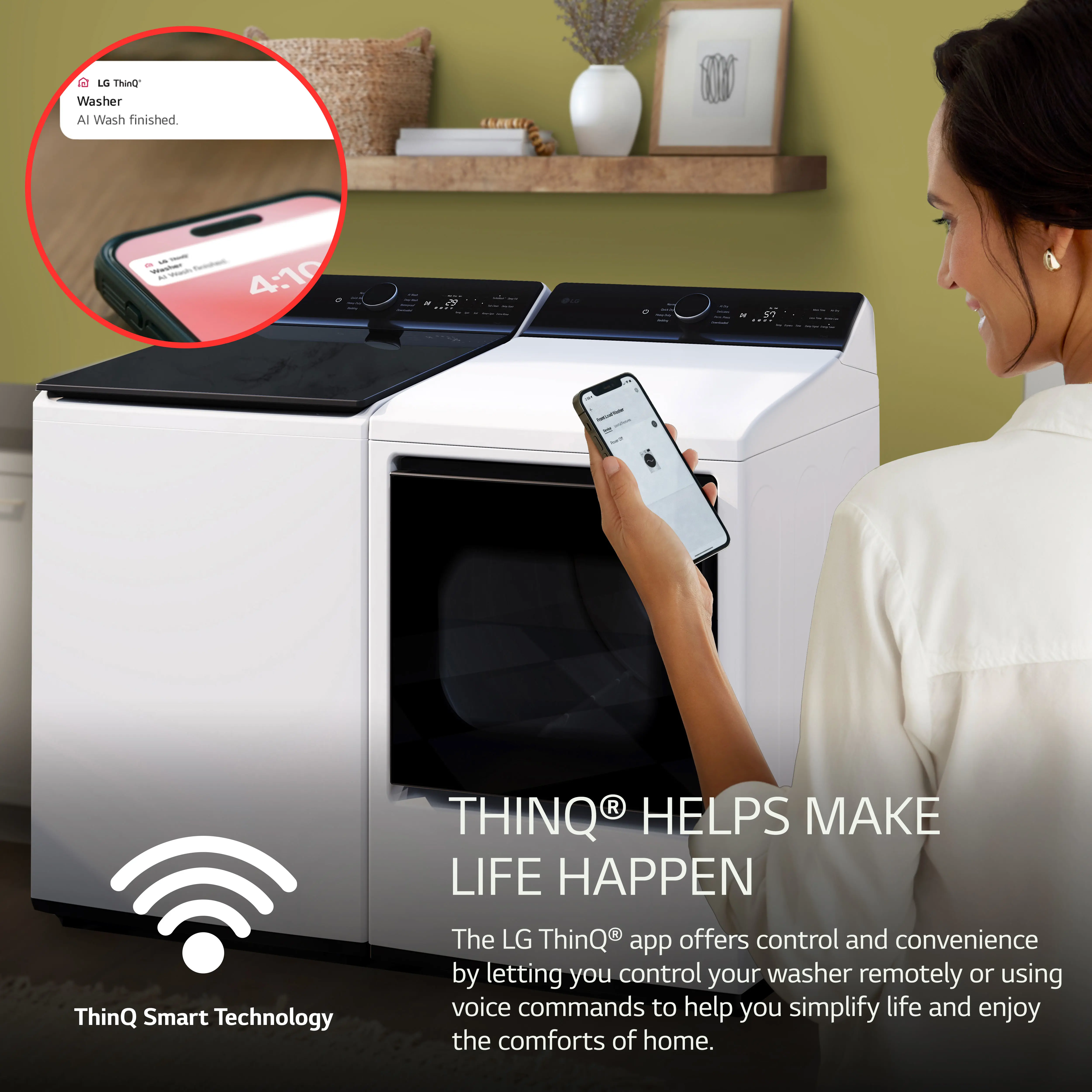WT8400CW LG 5.5 Cu Ft Top Load Washer - White-5
