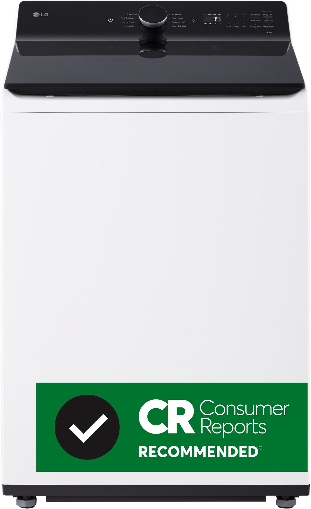 LG 5.3 Cu Ft Top Load Washer - White