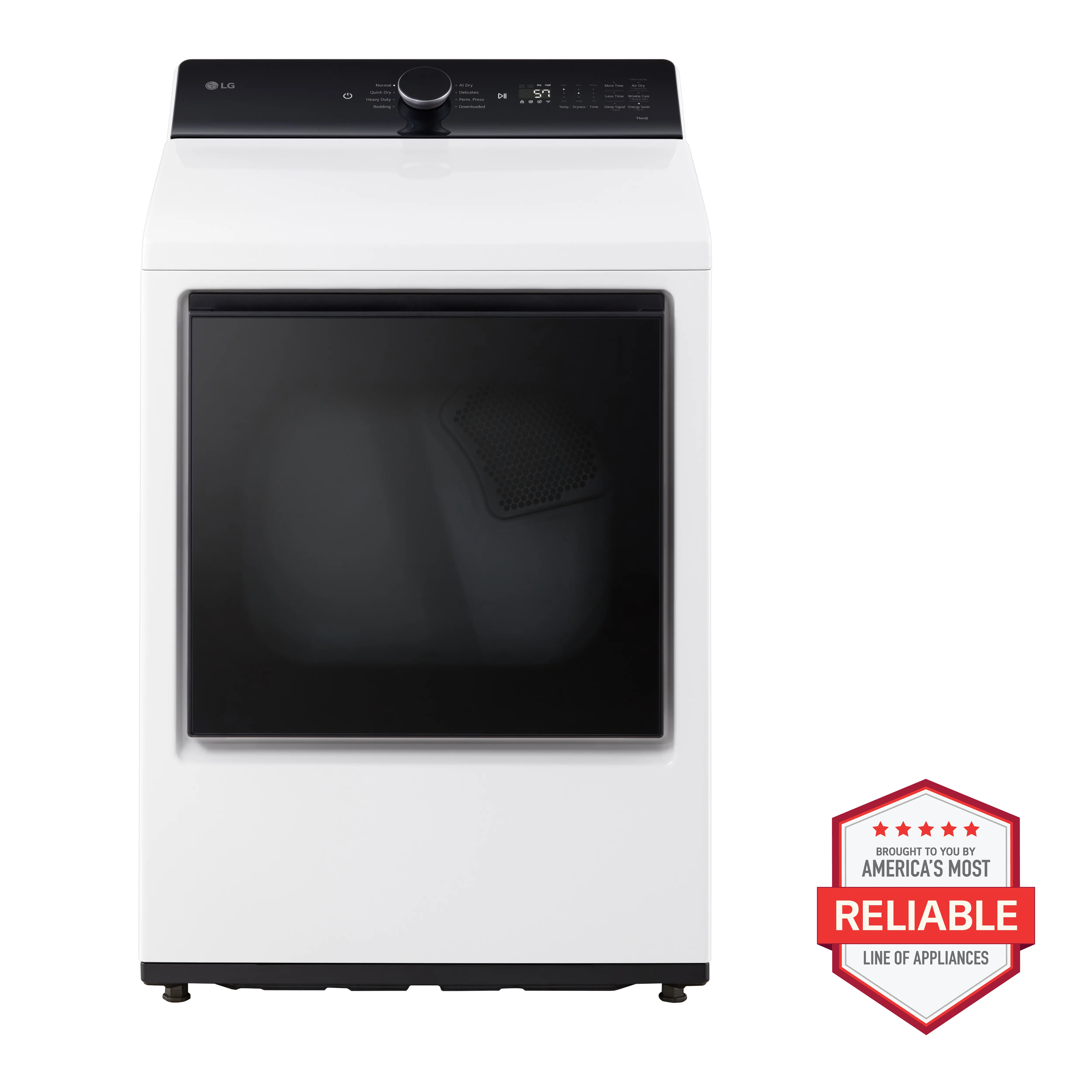 DLE8400WE LG 7.3 Cu Ft Electric Dryer - White-2