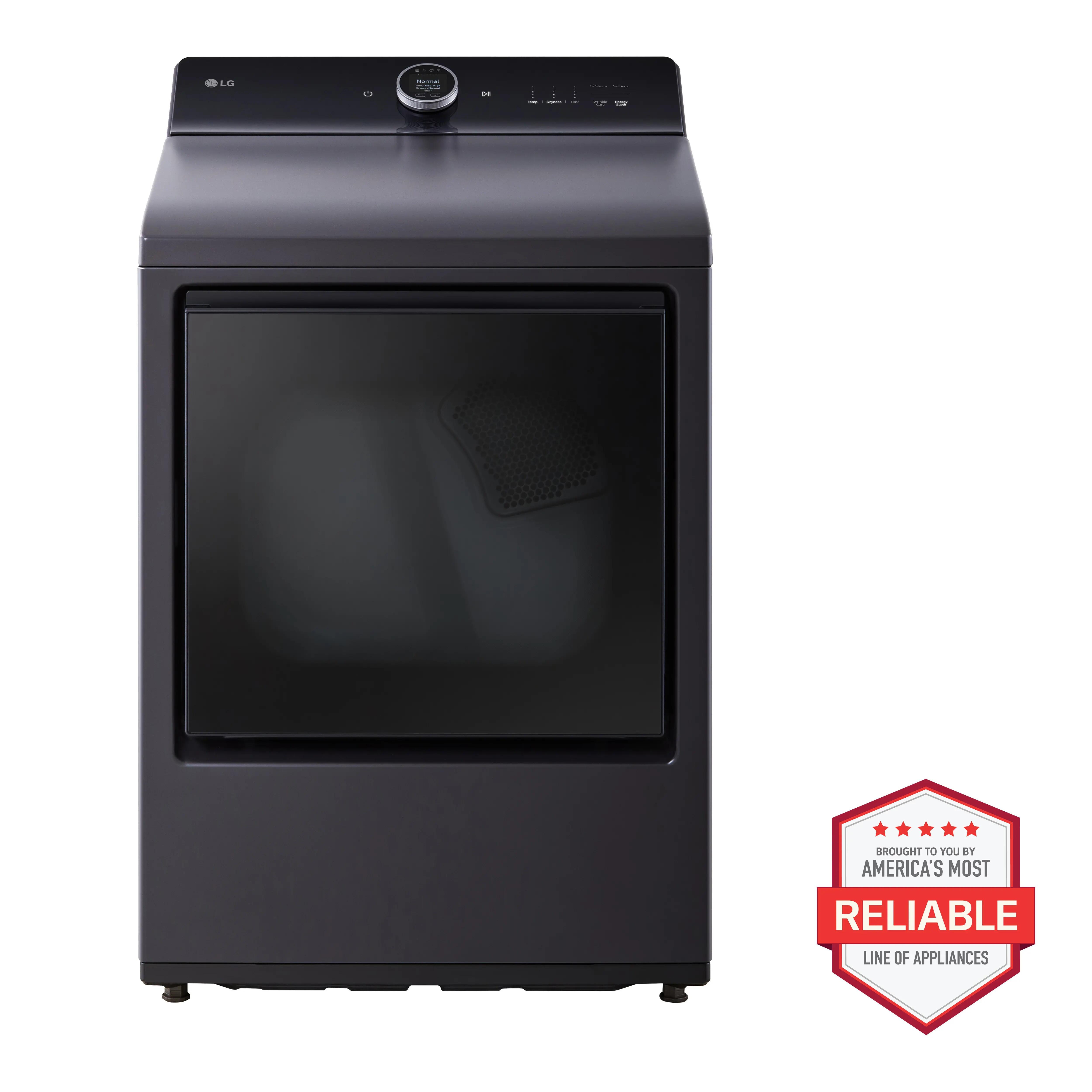 DLGX8601BE LG 7.3 Cu Ft Gas Dryer - Matte Black-1