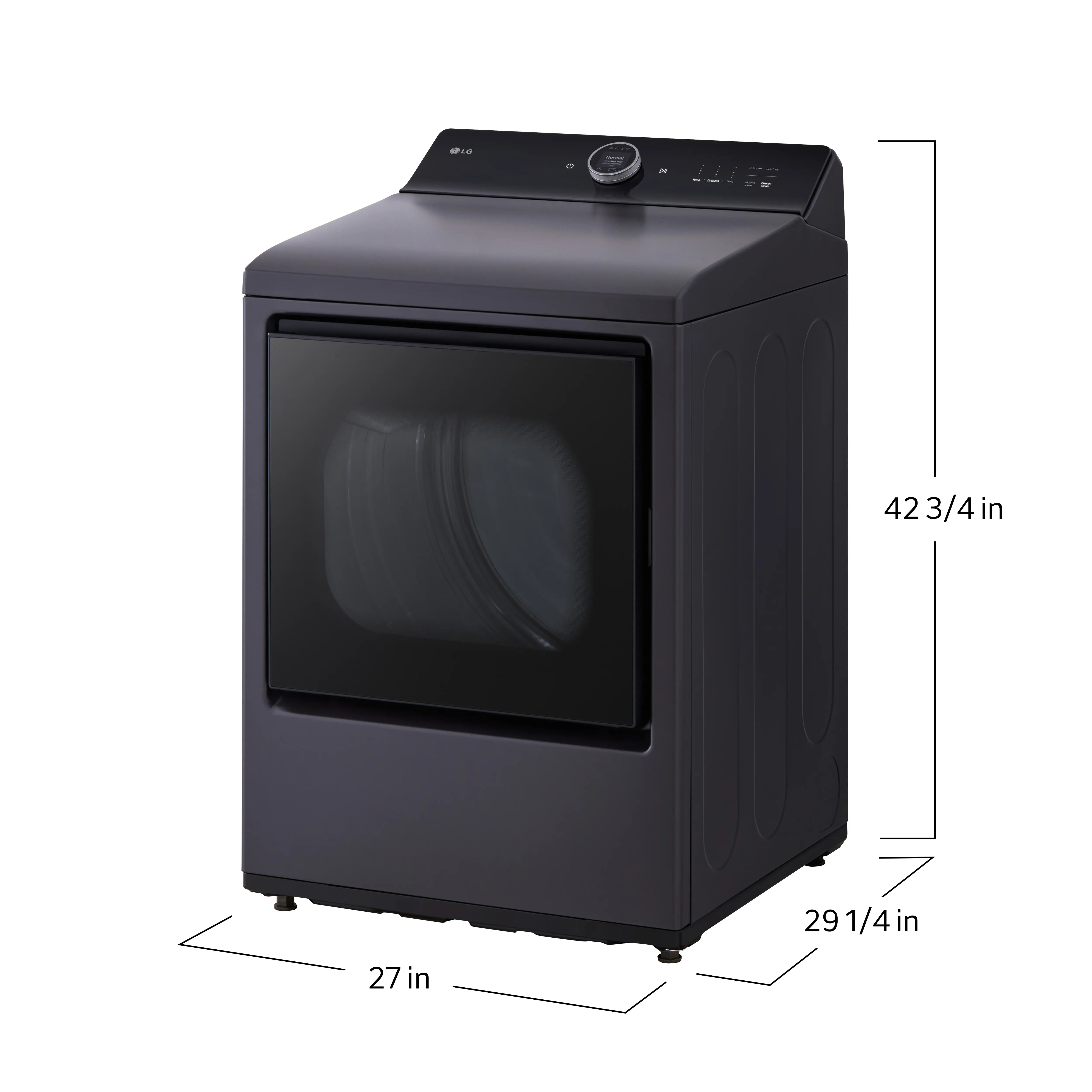 DLGX8601BE LG 7.3 Cu Ft Gas Dryer - Matte Black-3