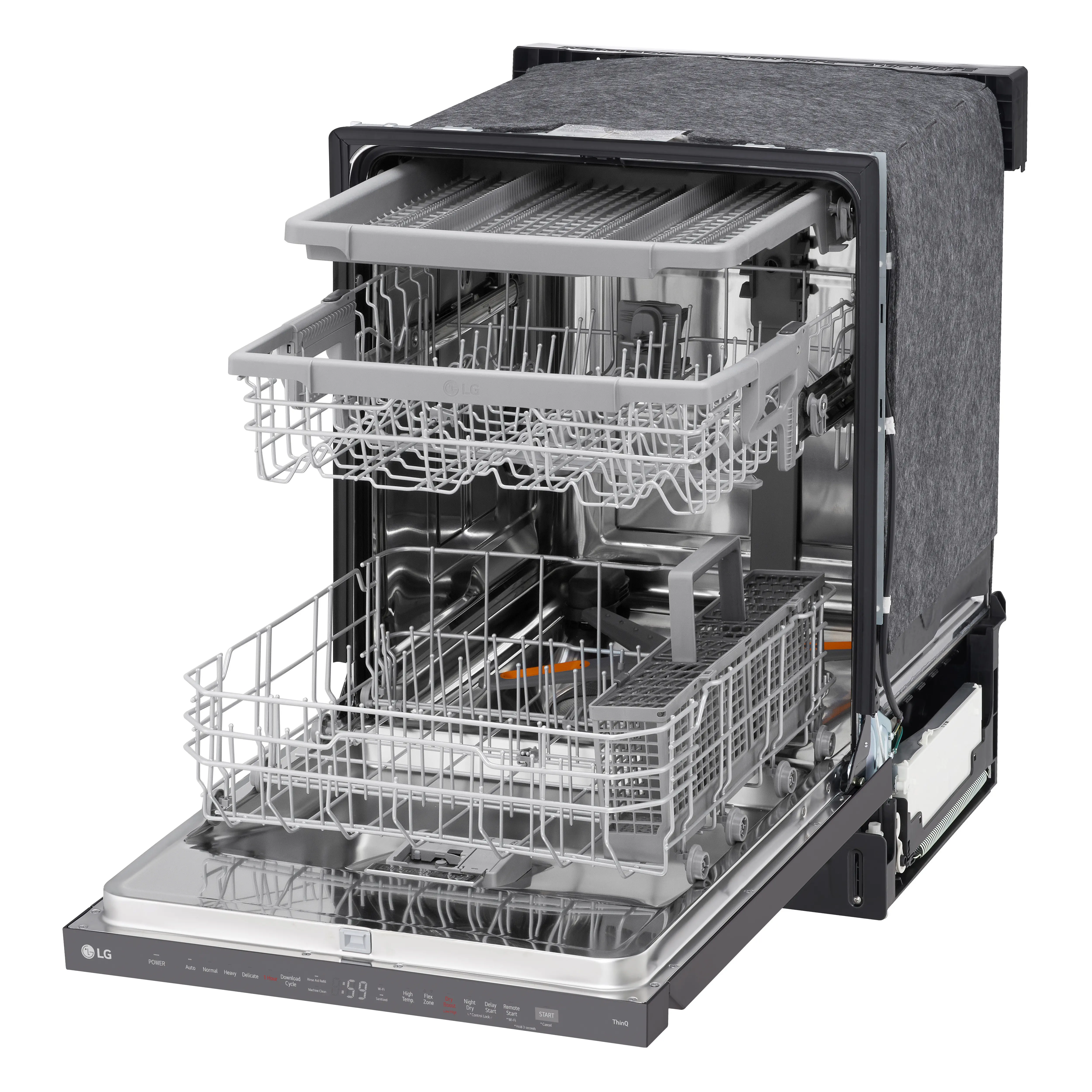 LDPH5554D LG Top Control Wi-Fi Enabled Dishwasher with QuadWash™ Pro - Black Stainless Steel-10
