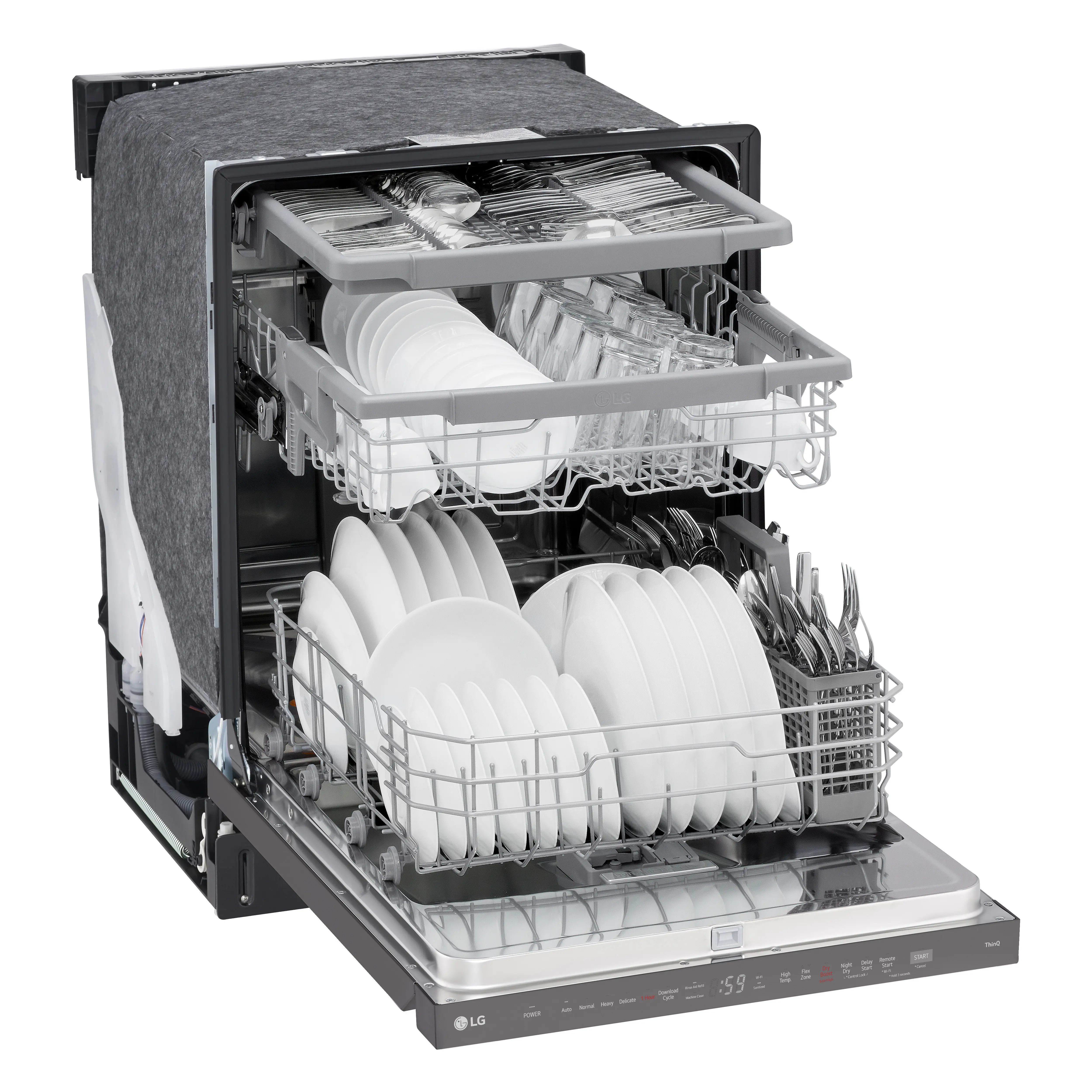 LDPH5554D LG Top Control Wi-Fi Enabled Dishwasher with QuadWash™ Pro - Black Stainless Steel-5