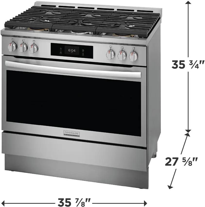 Frigidaire Gallery 4.6 Cu Ft Single Oven Gas Range - Stainless Steel-3