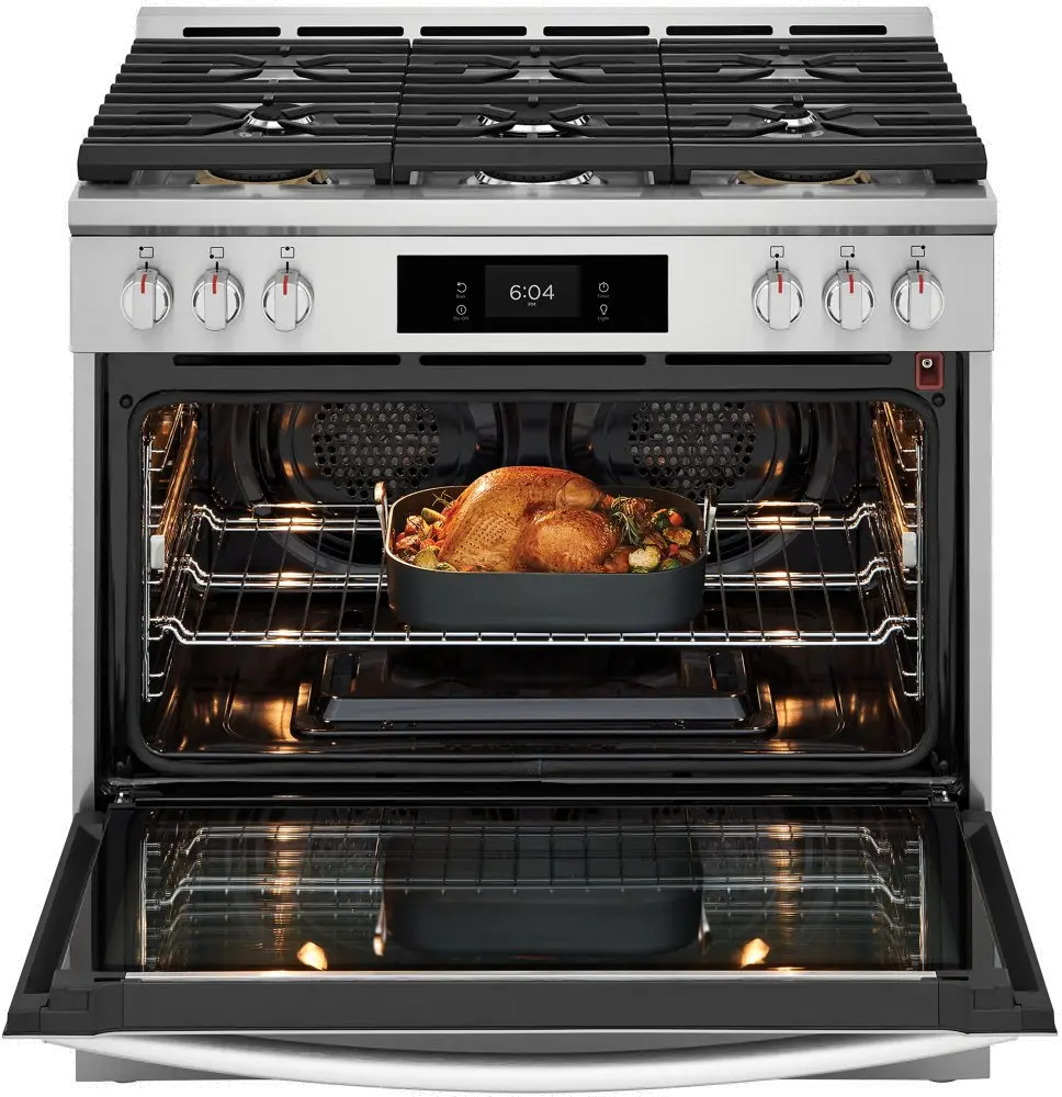 Frigidaire Gallery 4.6 Cu Ft Single Oven Gas Range - Stainless Steel-7