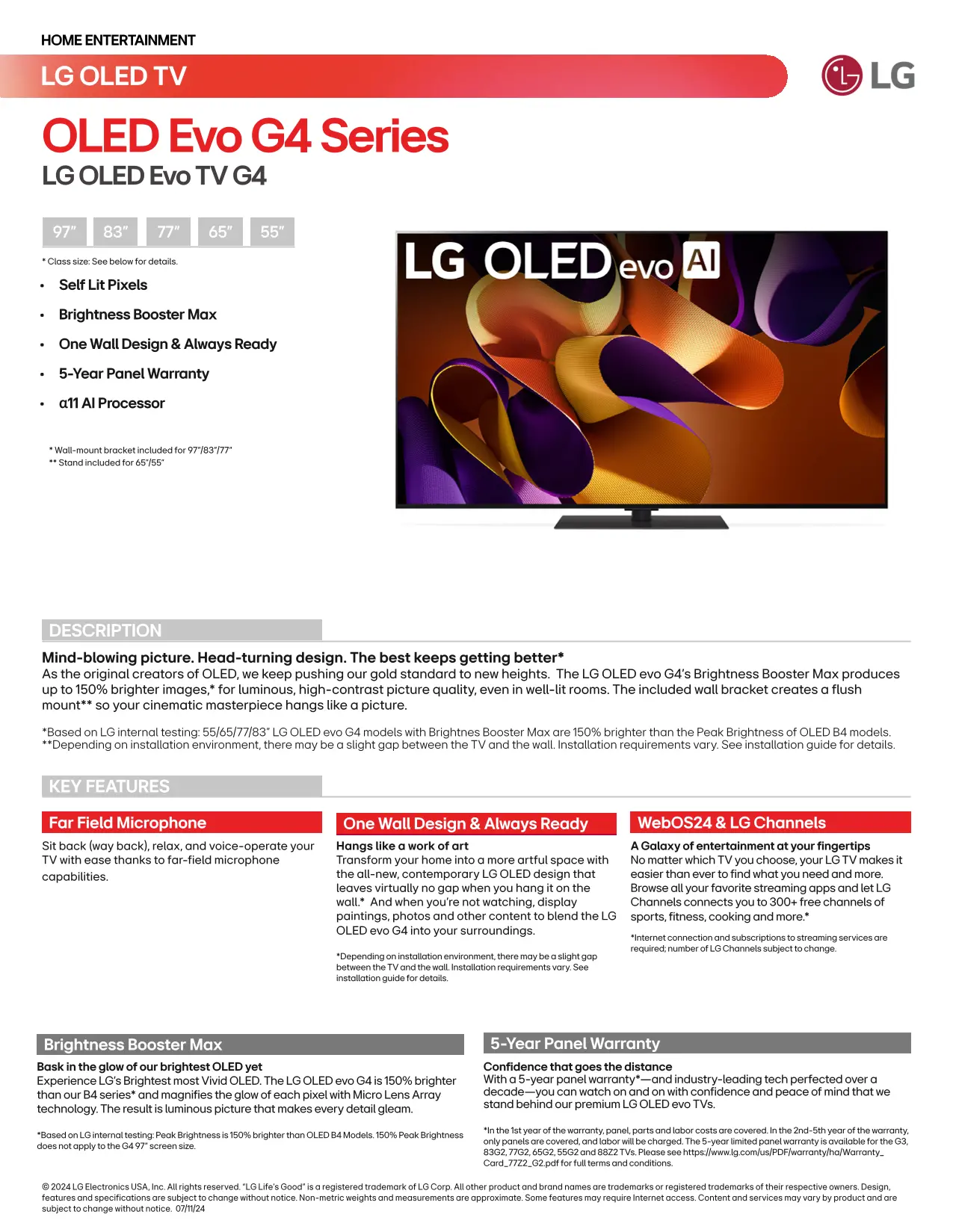OLED83G4WUA.AUS LG Evo G4 83  4K HDR Smart OLED TV-18
