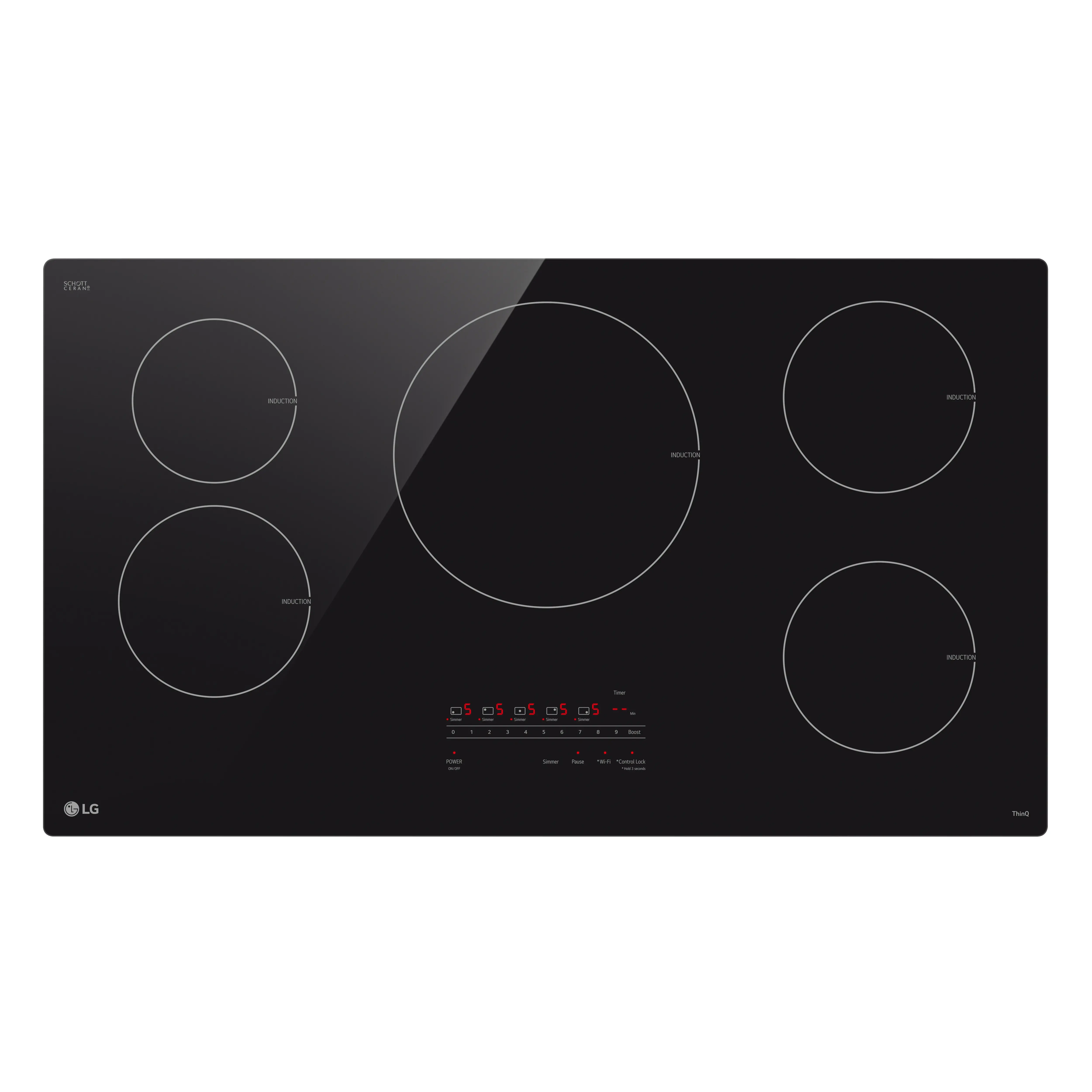 CBIH3613BE LG 36 Inch Induction Cooktop - Black Ceramic-1