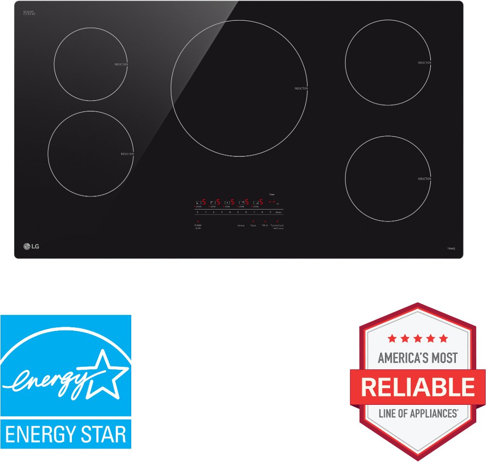 LG 36 Inch Induction Cooktop - Black Ceramic
