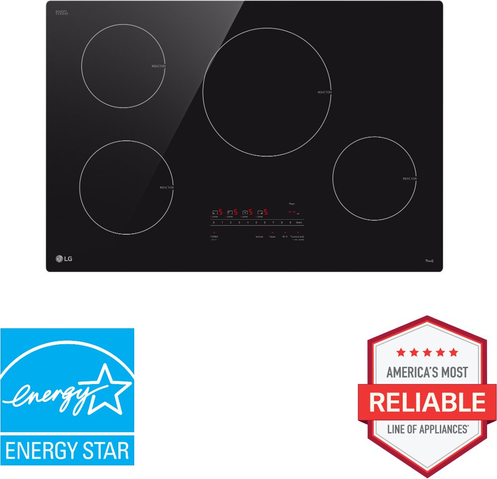 LG 30 Inch Induction Cooktop - Black Ceramic