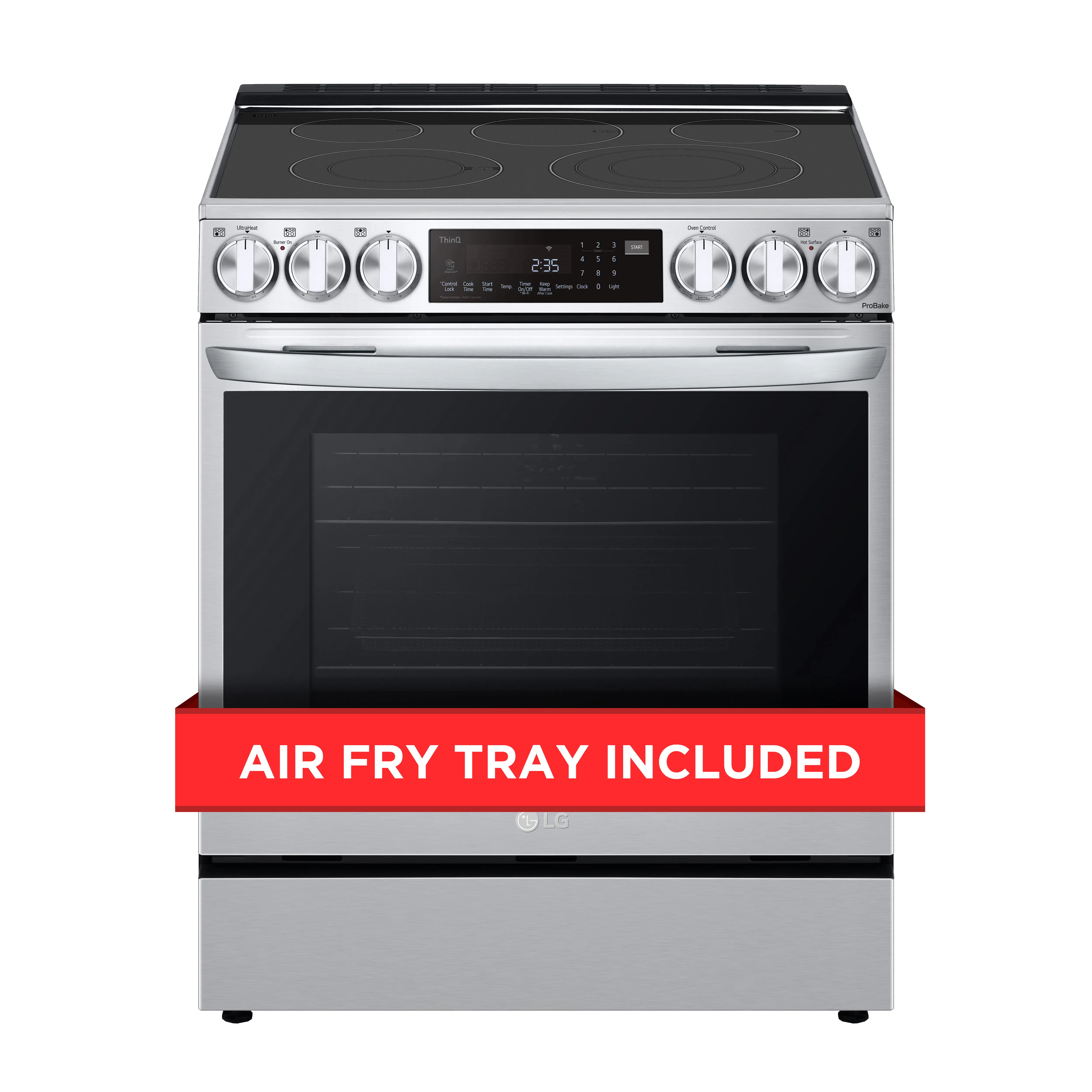 LSEL6335FE LG Electric Slide-In InstaView® Range with Air Fry and ProBake Convection® - Stainless Steel-2