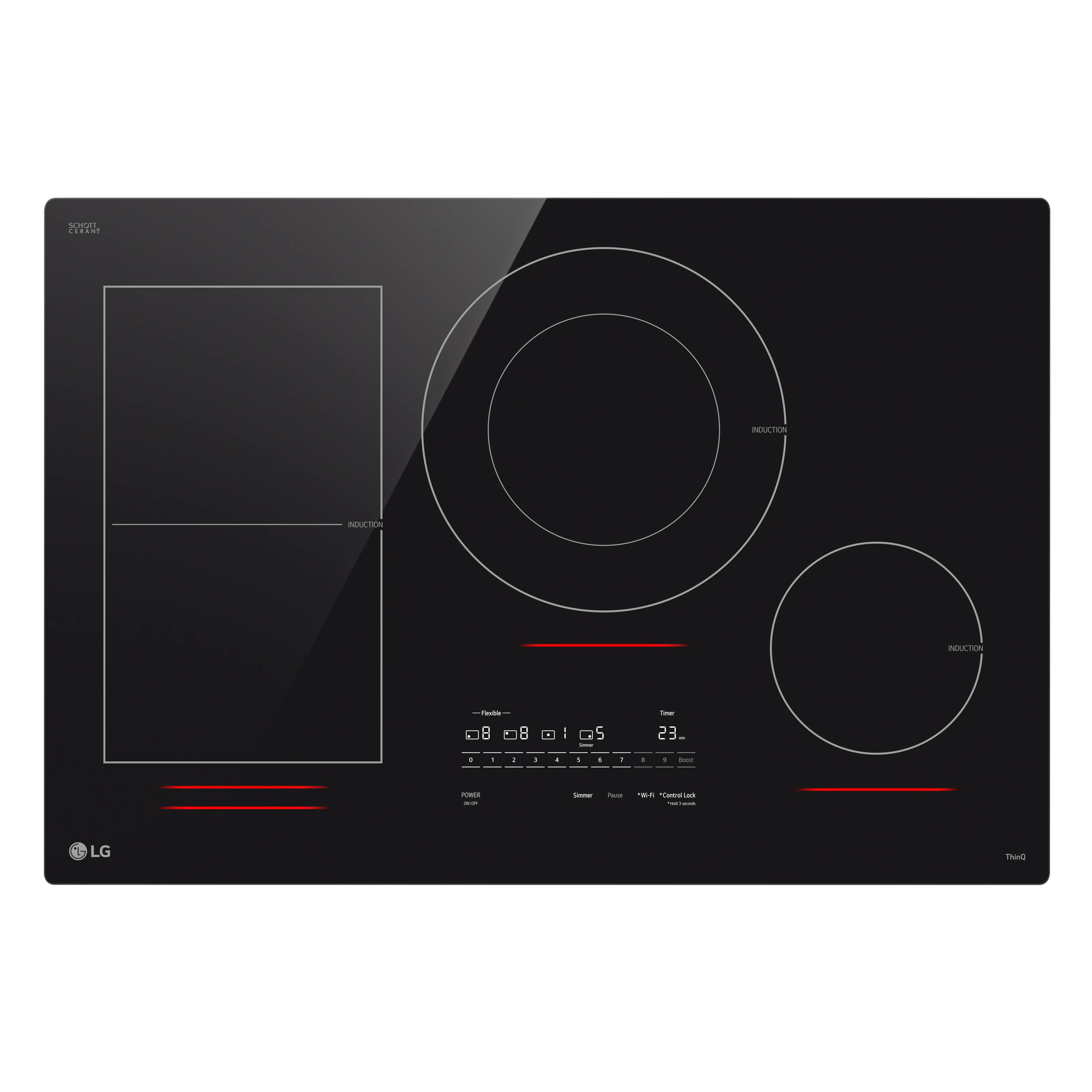 CBIH3017BE LG 30 Inch Induction Cooktop - Black-1