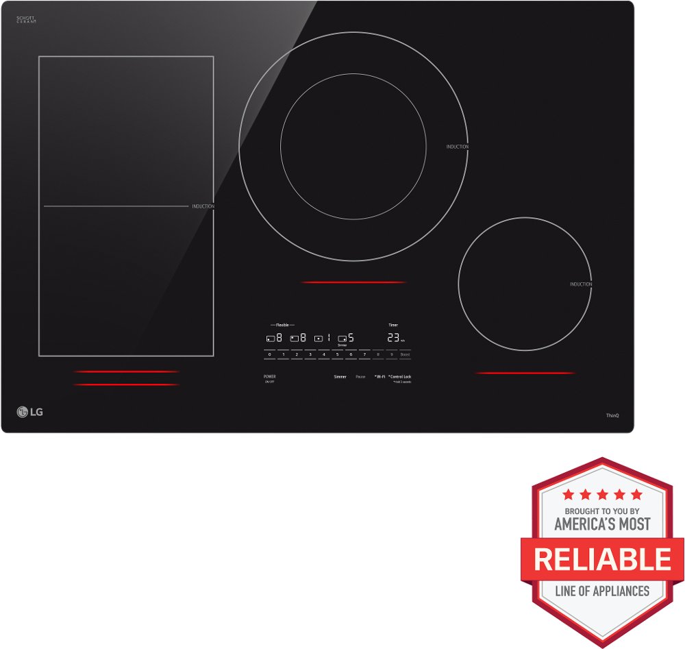 LG 30 Inch Induction Cooktop - Black