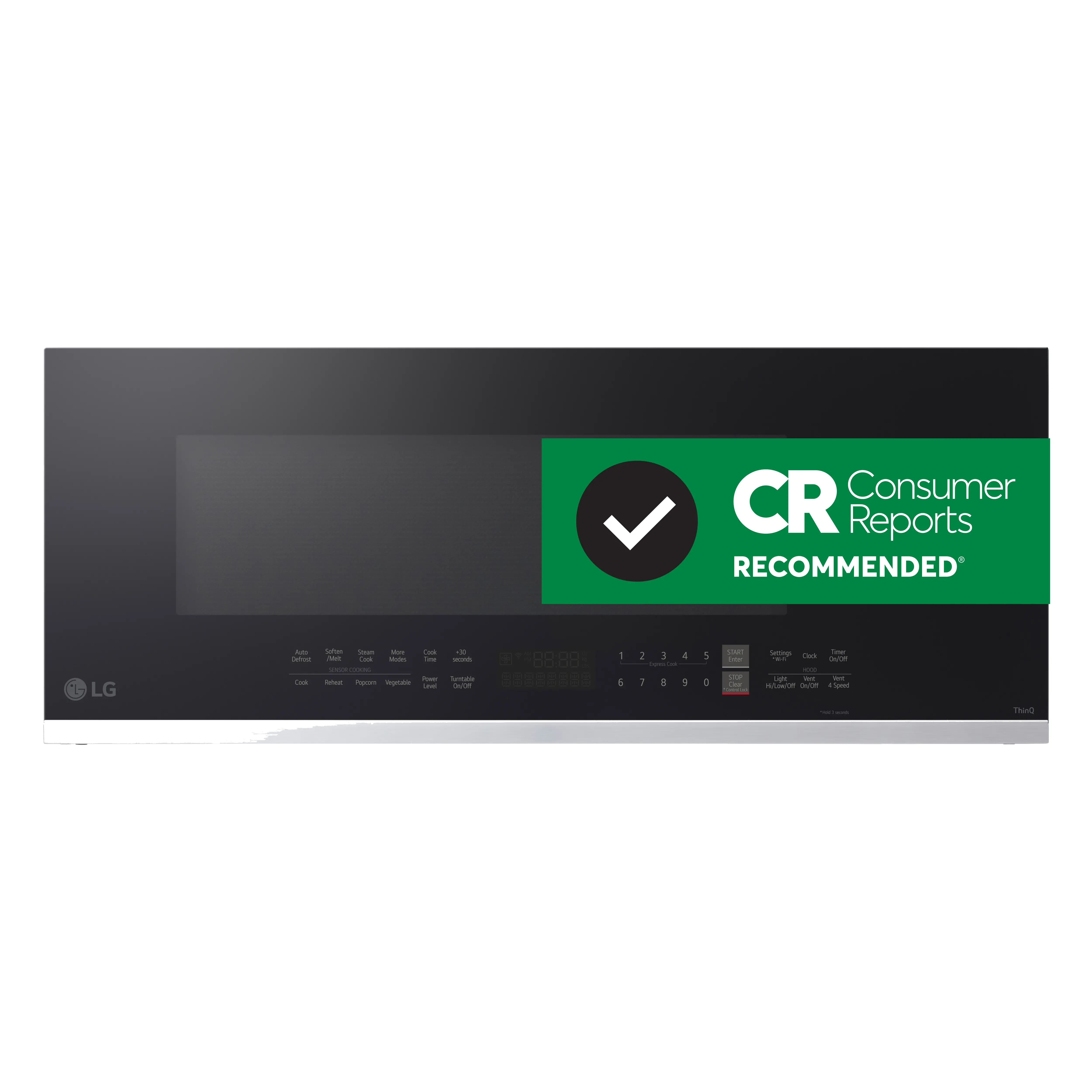 MVEF1337F LG 1.3 Cu Ft Over The Range Microwave - Stainless Steel-2