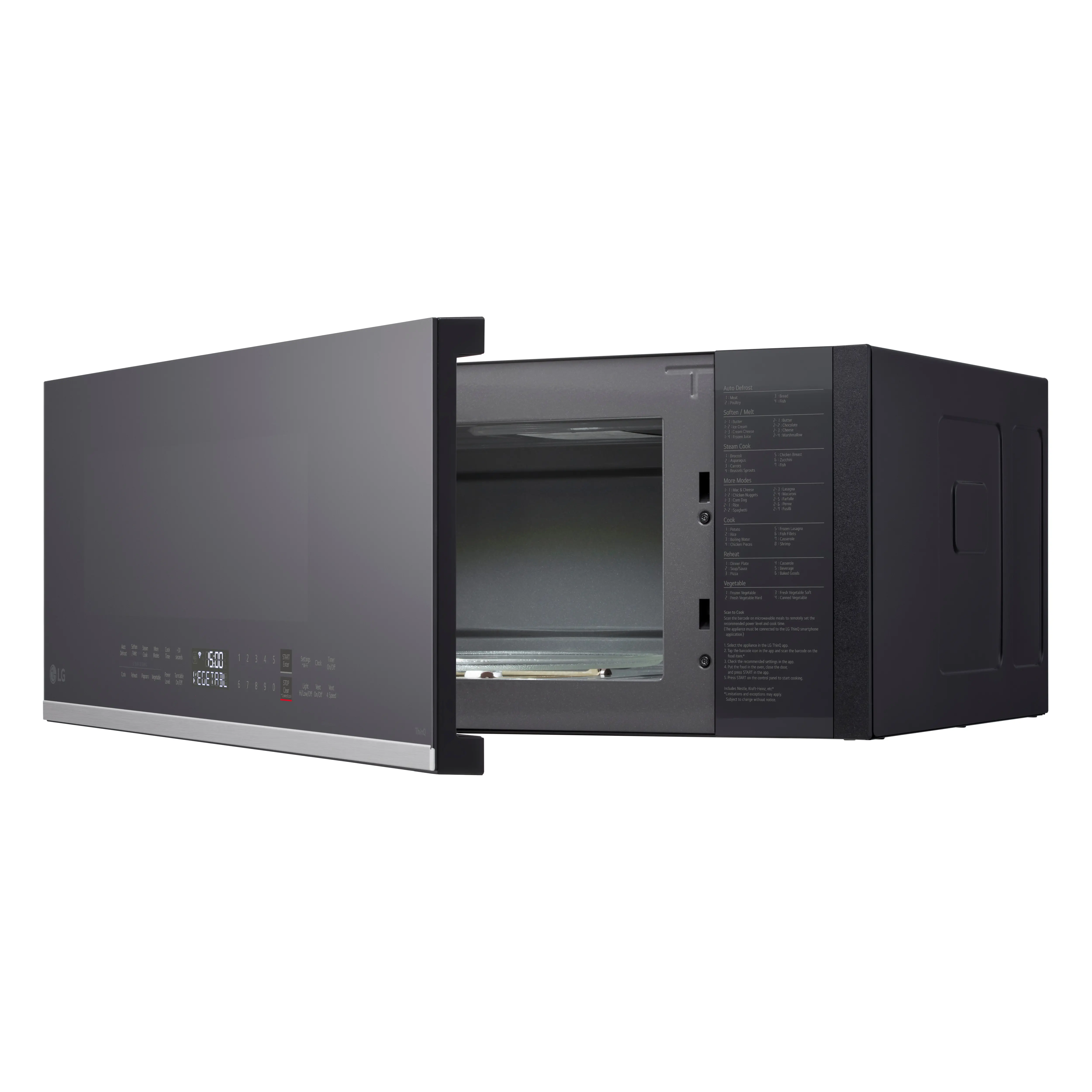 MVEF1337F LG 1.3 Cu Ft Over The Range Microwave - Stainless Steel-6