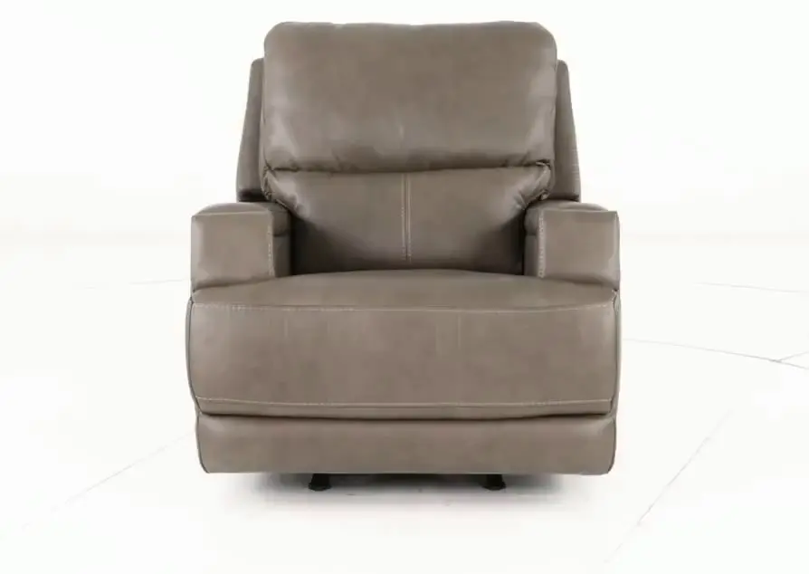 Rushton Lontra Brown Leather Power Rocker Recliner-9