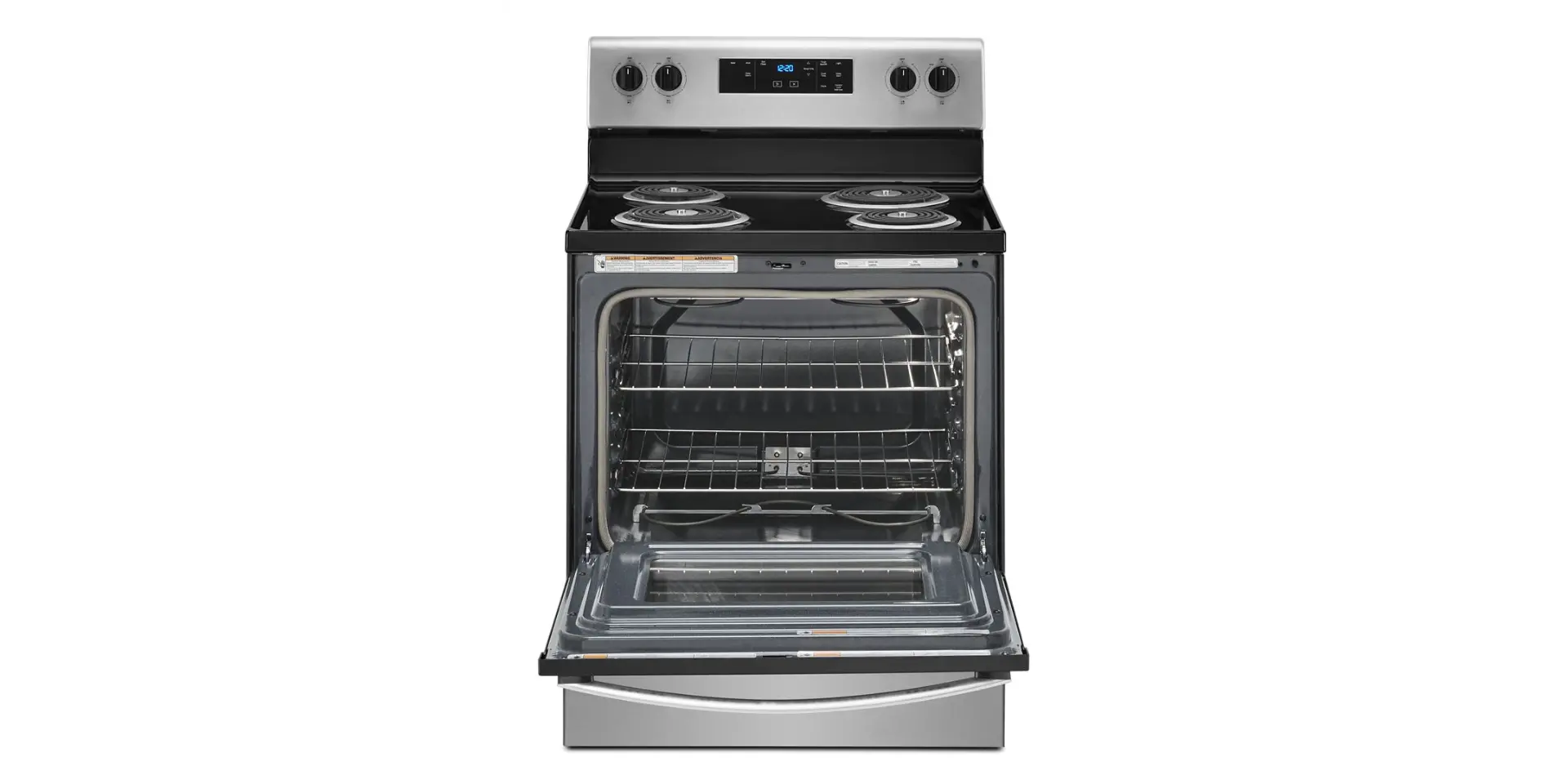 WFC315S0JS Whirlpool 4.8 Cu Ft Electric Range - Stainless Steel-3