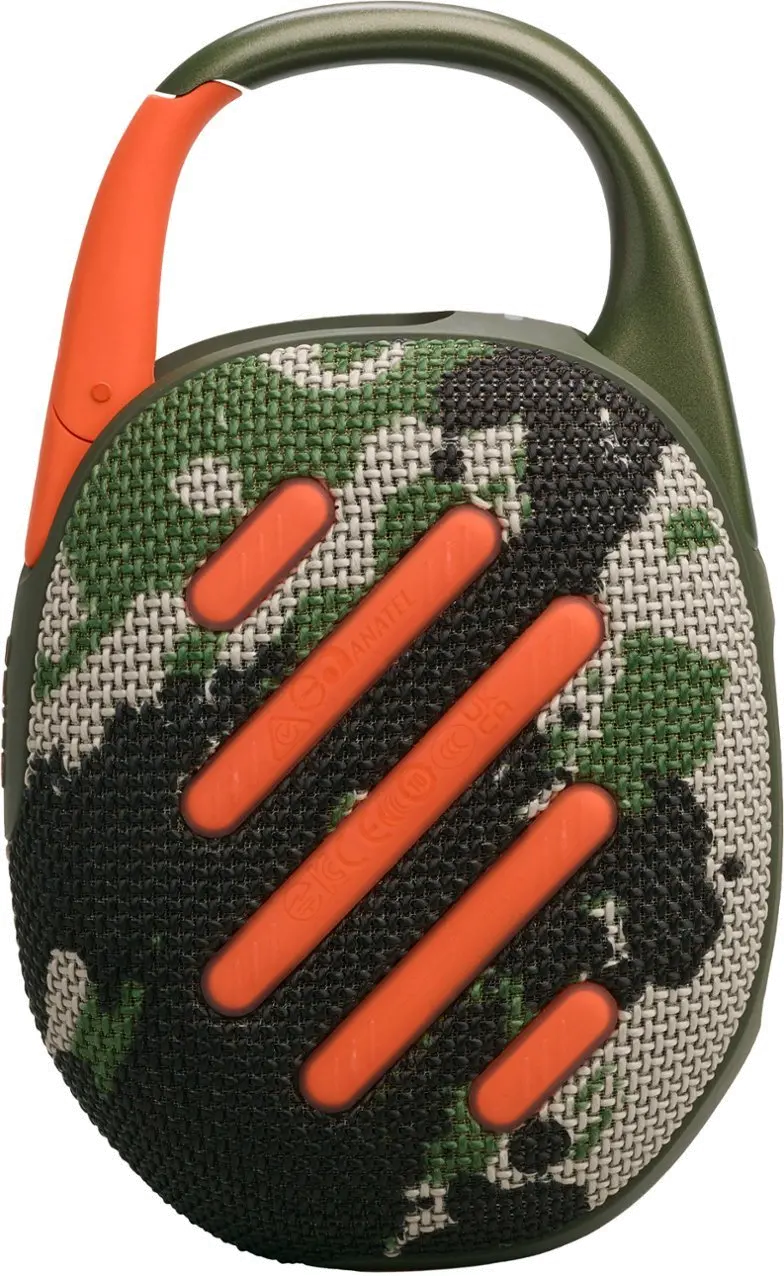 JBLCLIP5SQUADAM JBL Clip 5 Portable Bluetooth Speaker - Camouflage-5