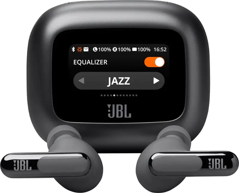 JBL - Live Beam 3 True Wireless Noise Cancelling Earbuds - Black