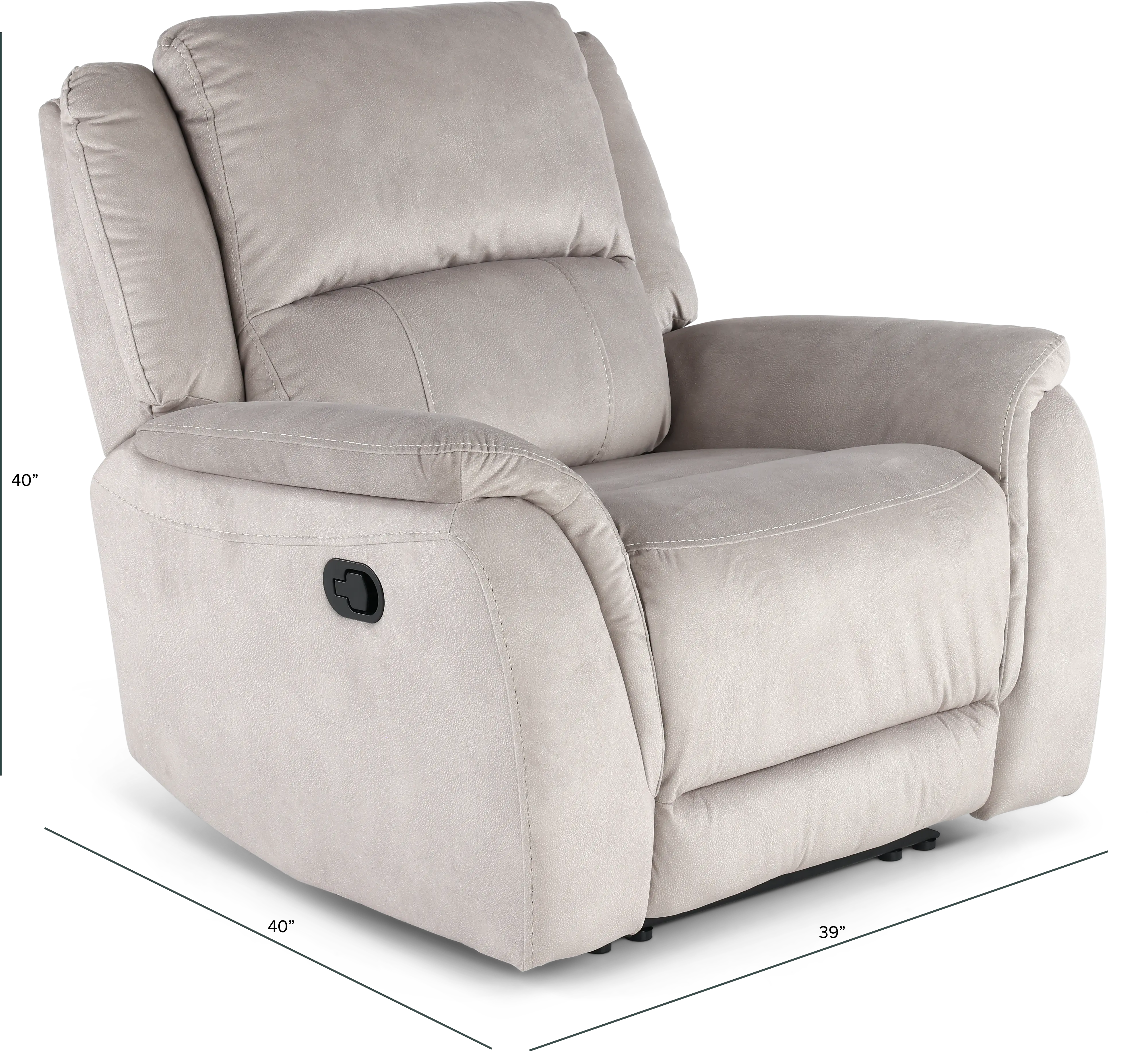 Aspen Latte Manual Recliner-3