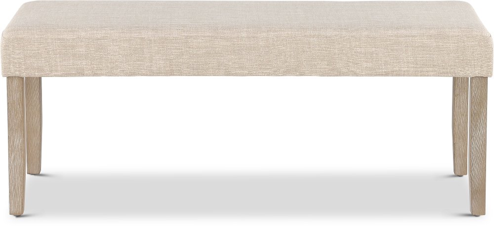 Nina Beige Upholstered Dining Bench